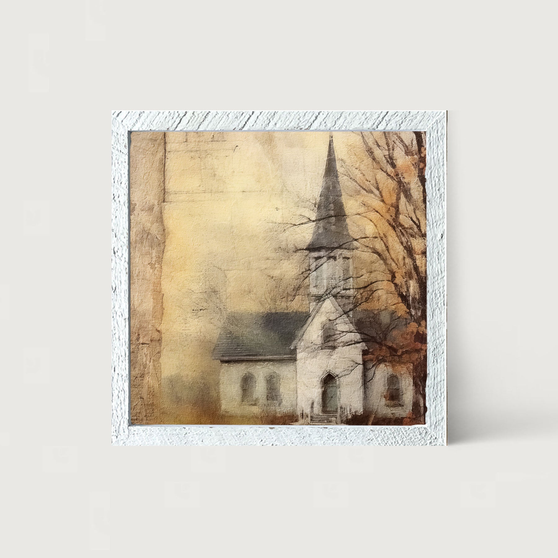 Autumn Church 1 - Framed Art