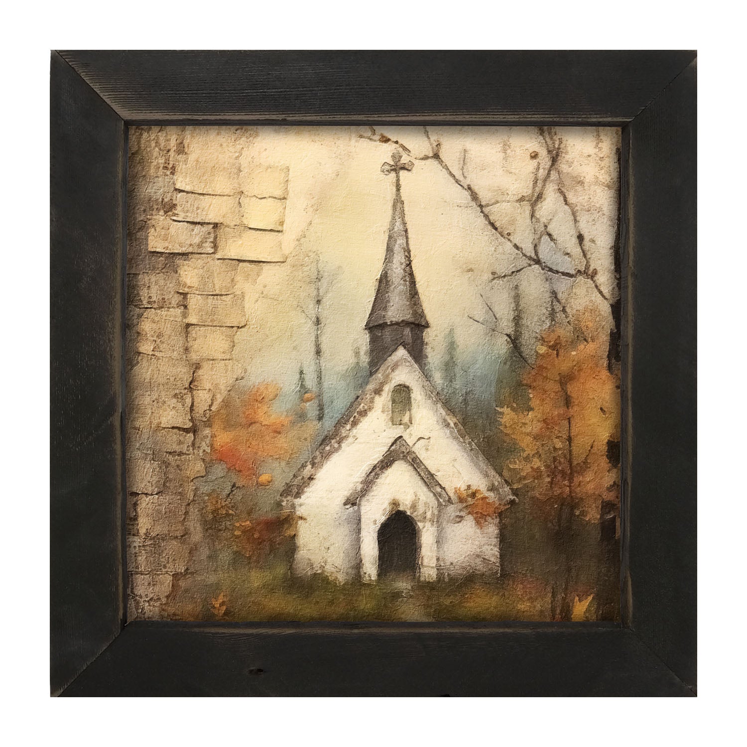 Autumn Church 2 - Framed Art