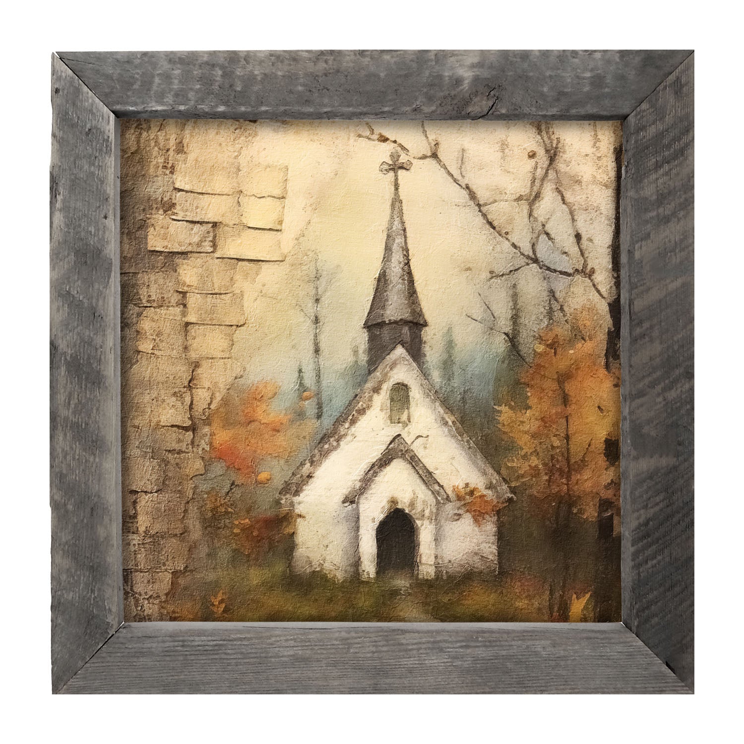 Autumn Church 2 - Framed Art