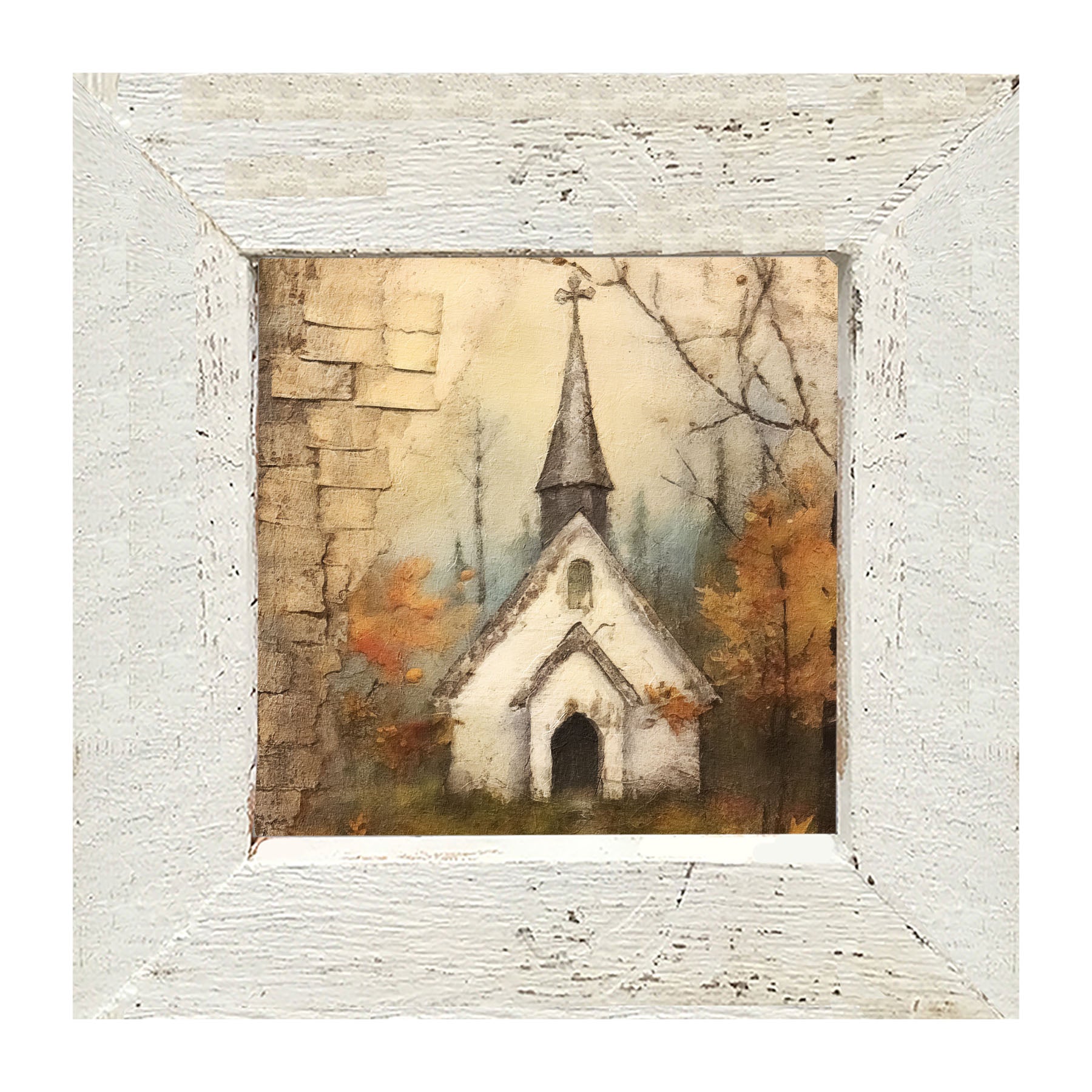 Autumn Church 2 - Framed Art