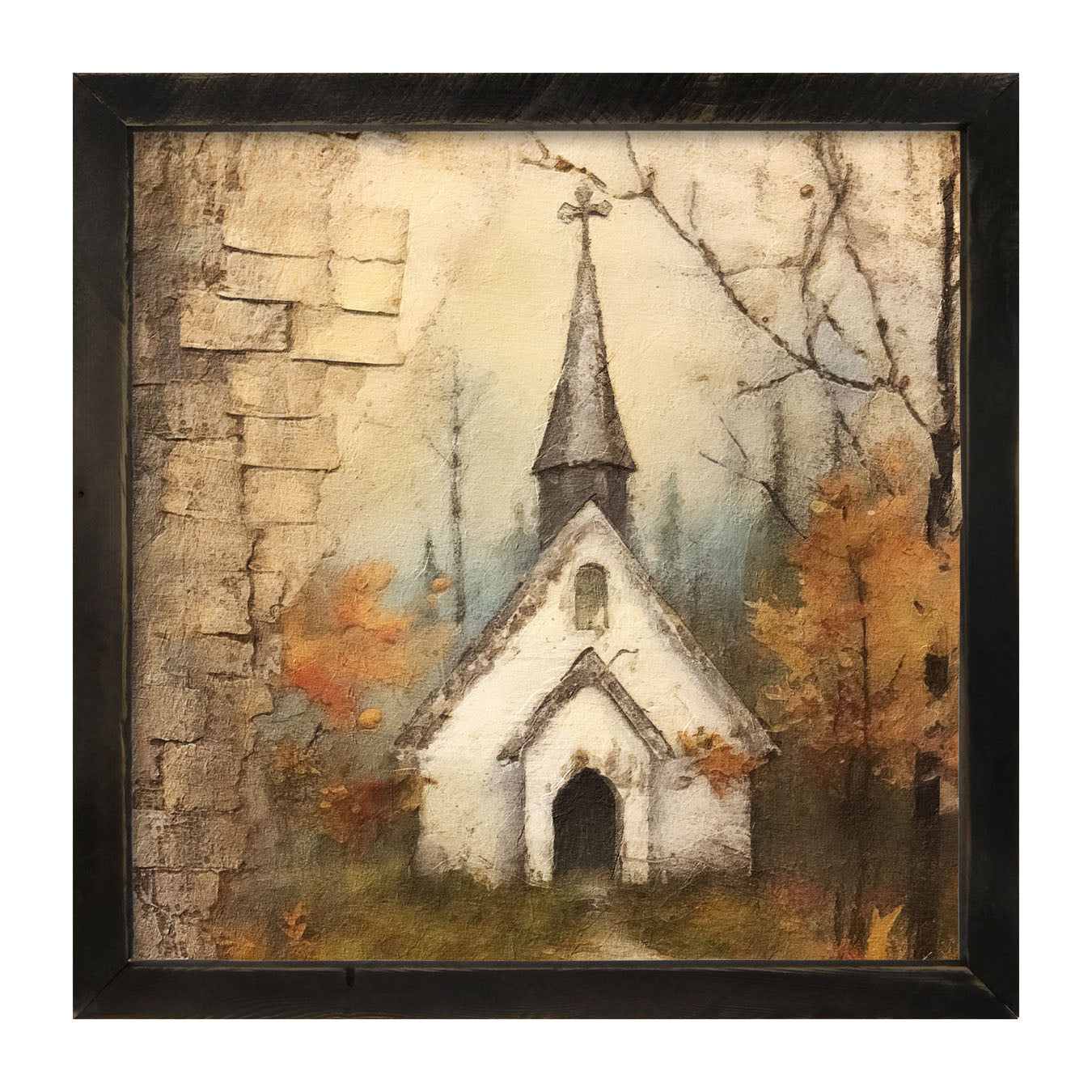 Autumn Church 2 - Framed Art