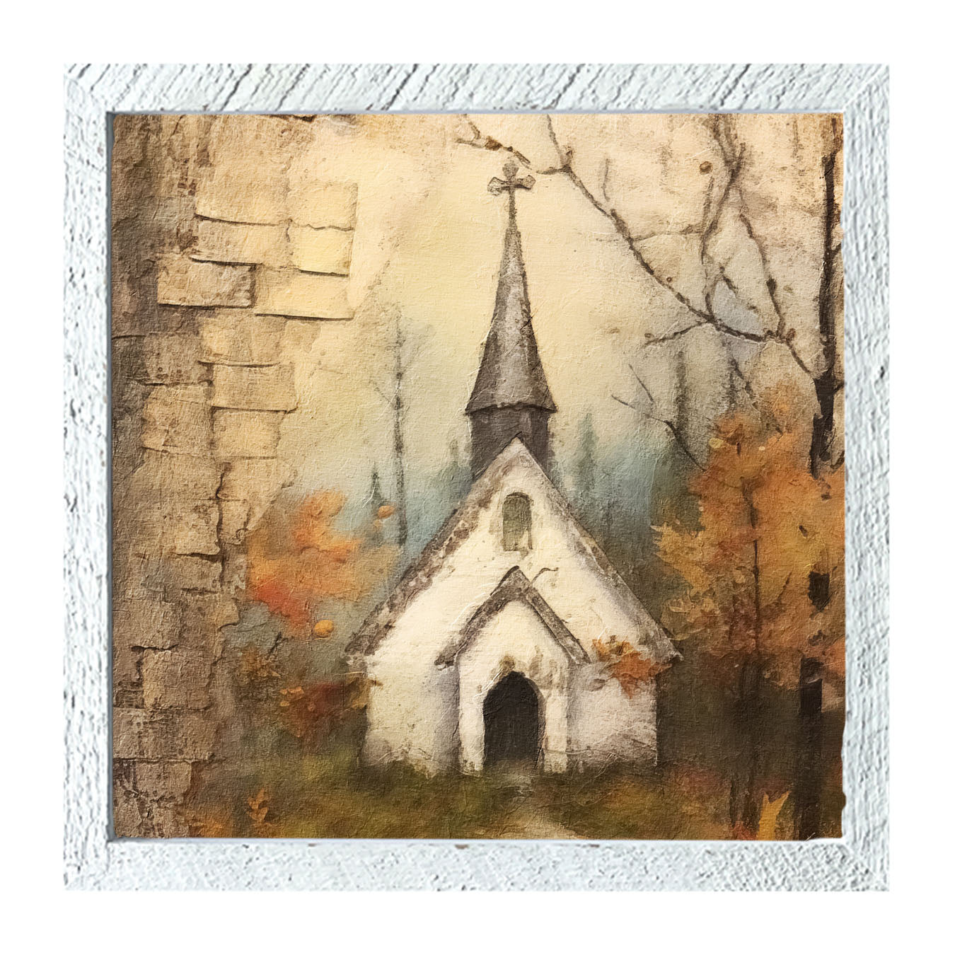 Autumn Church 2 - Framed Art