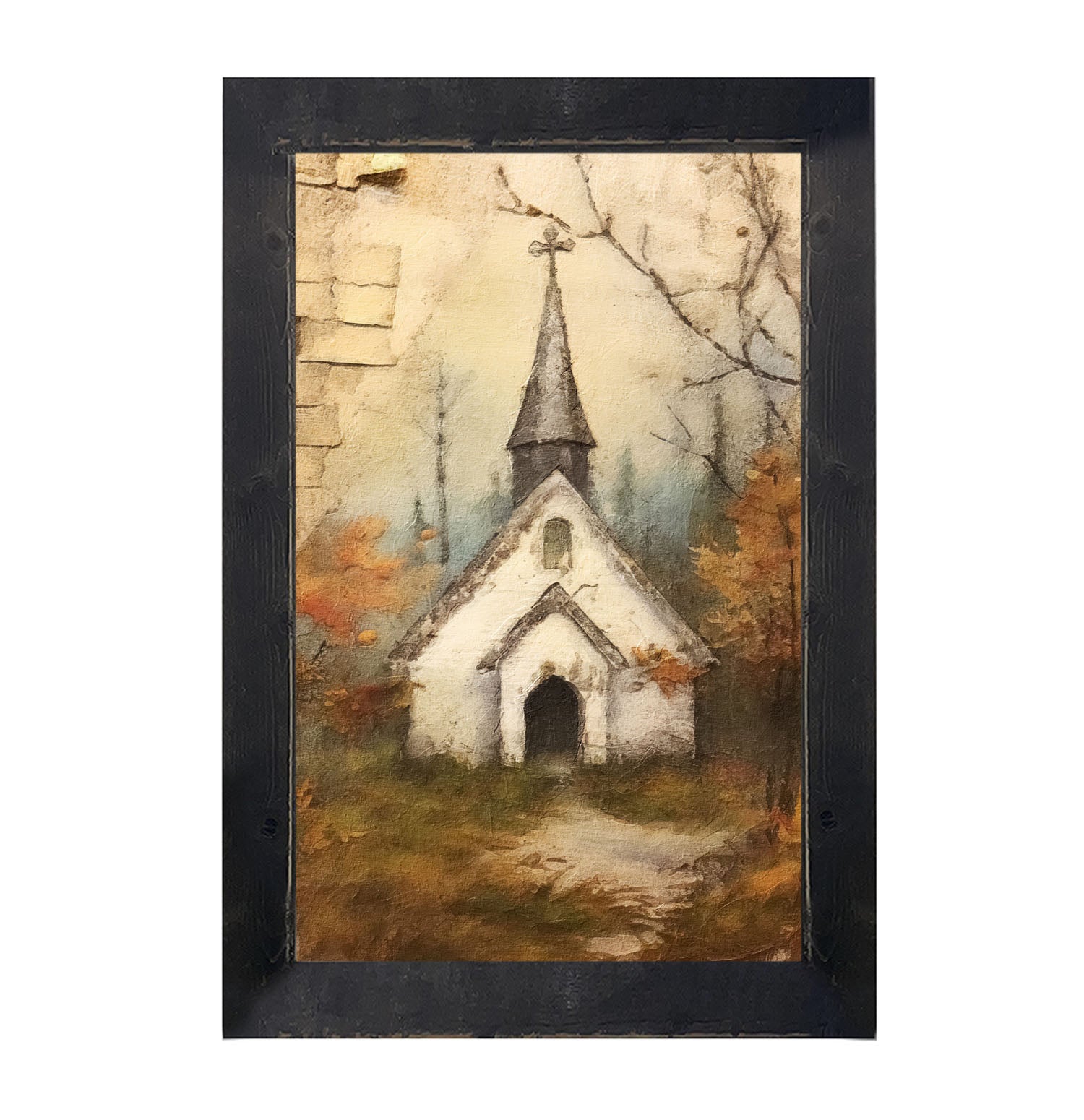 Autumn Church 2 - Framed Art