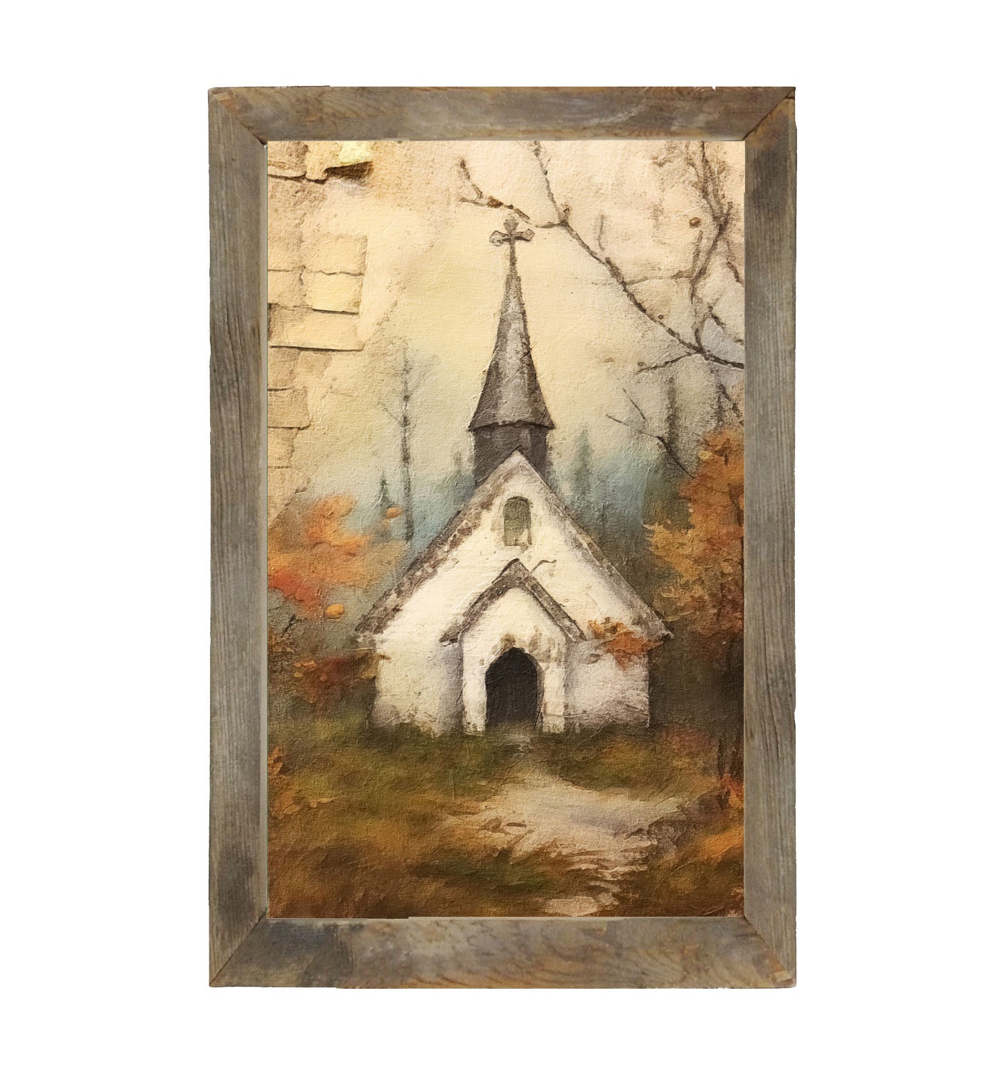 Autumn Church 2 - Framed Art