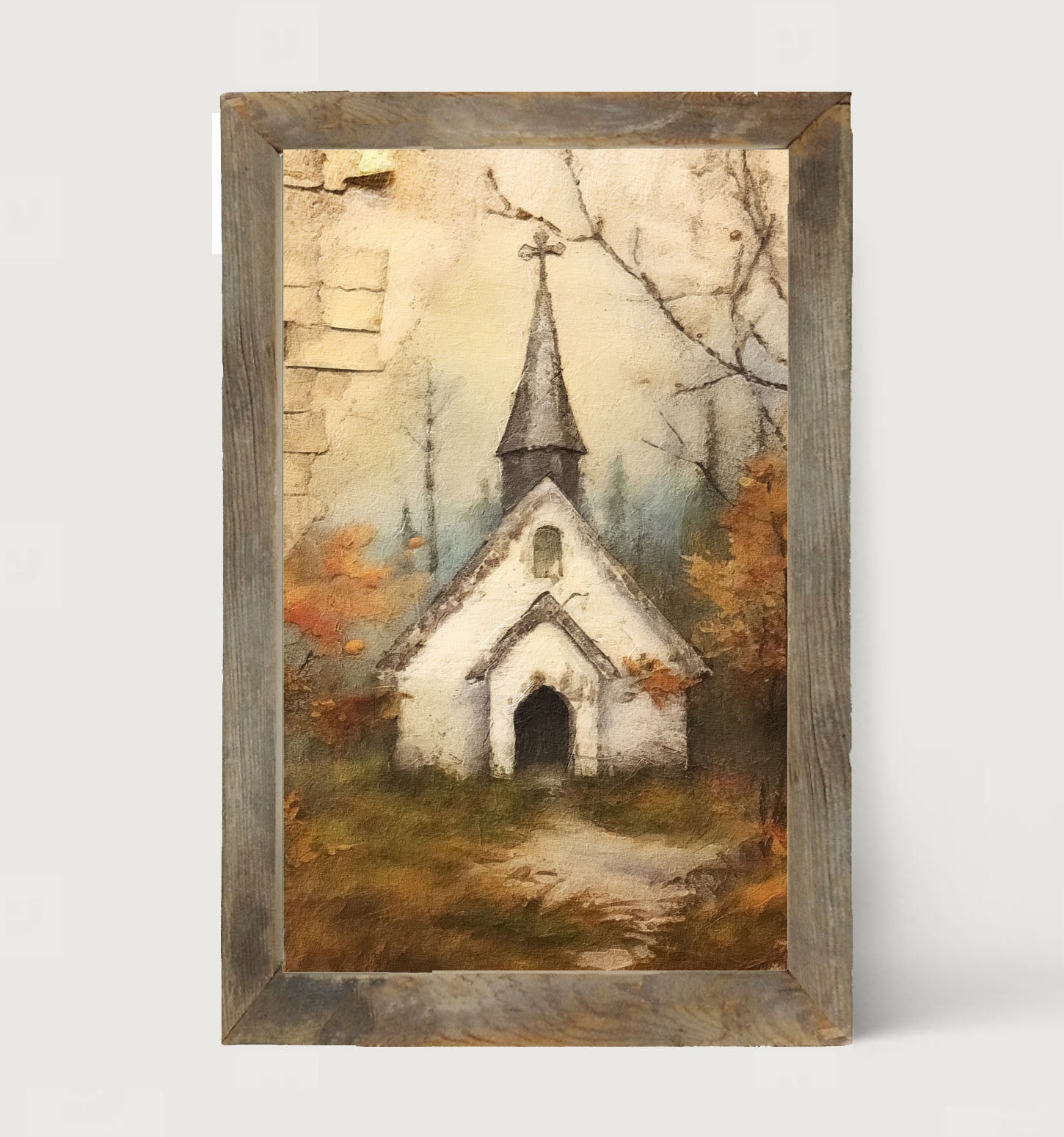 Autumn Church 2 - Framed Art