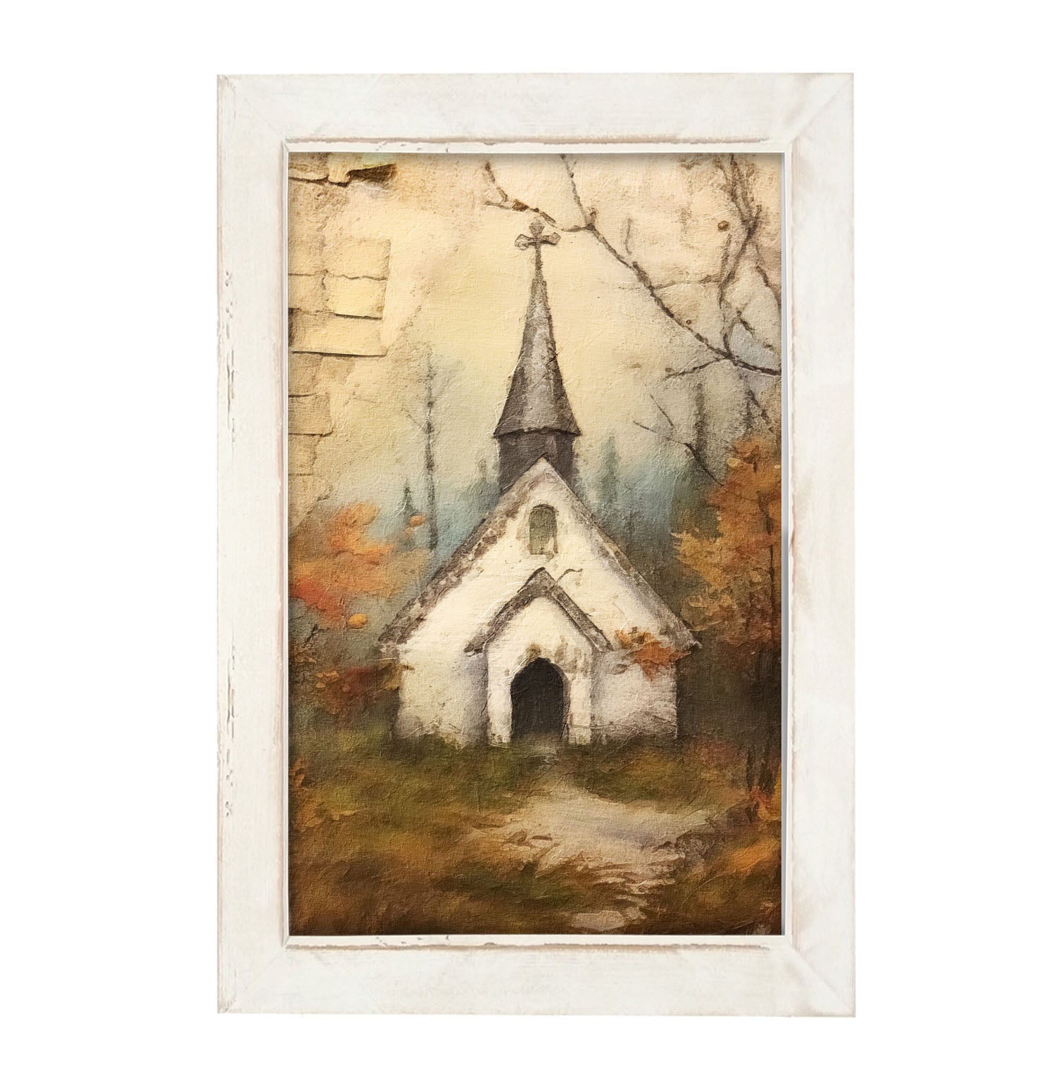 Autumn Church 2 - Framed Art