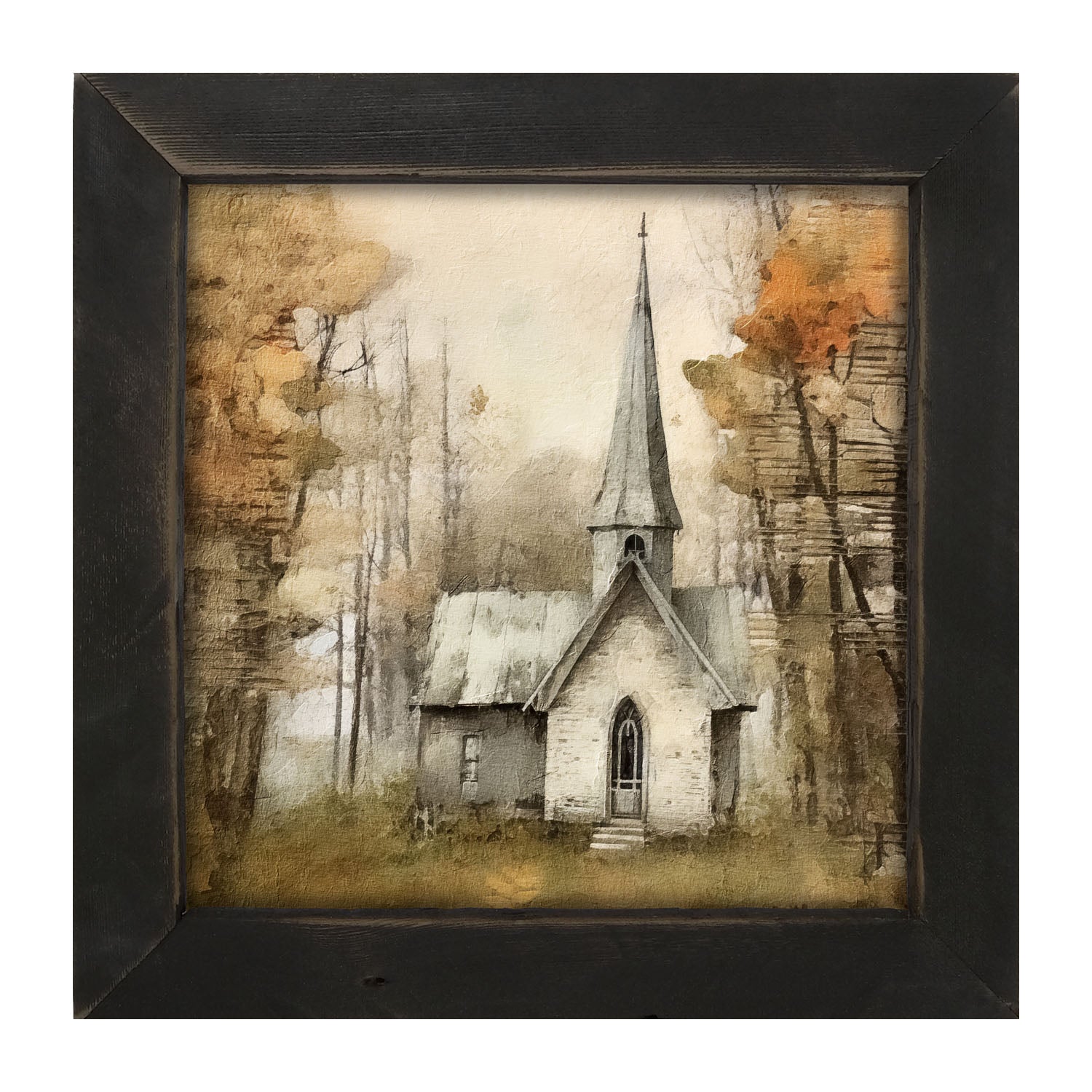 Autumn Church 3 - Framed Art