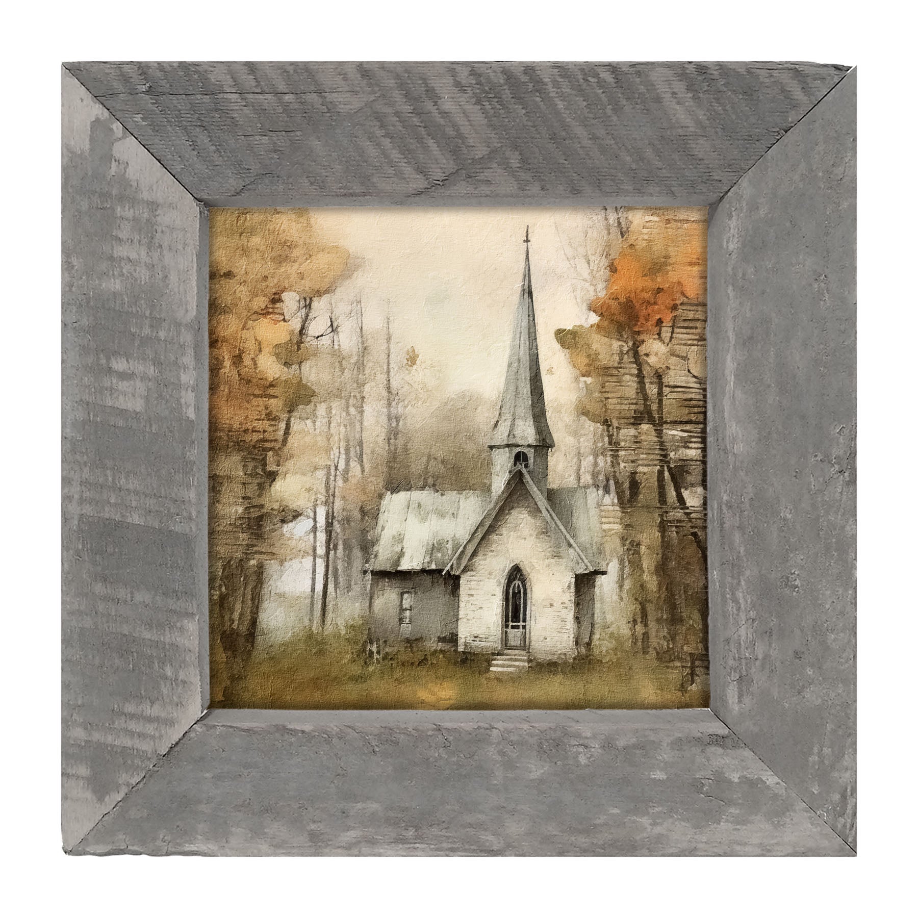 Autumn Church 3 - Framed Art