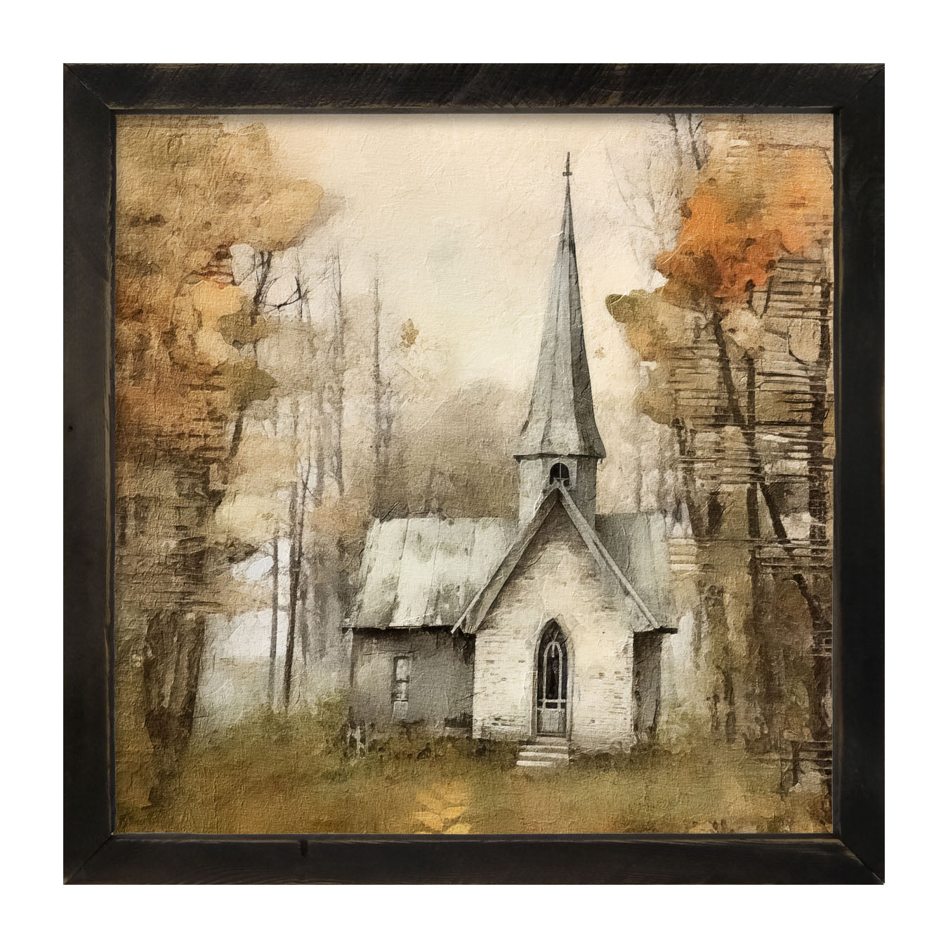 Autumn Church 3 - Framed Art