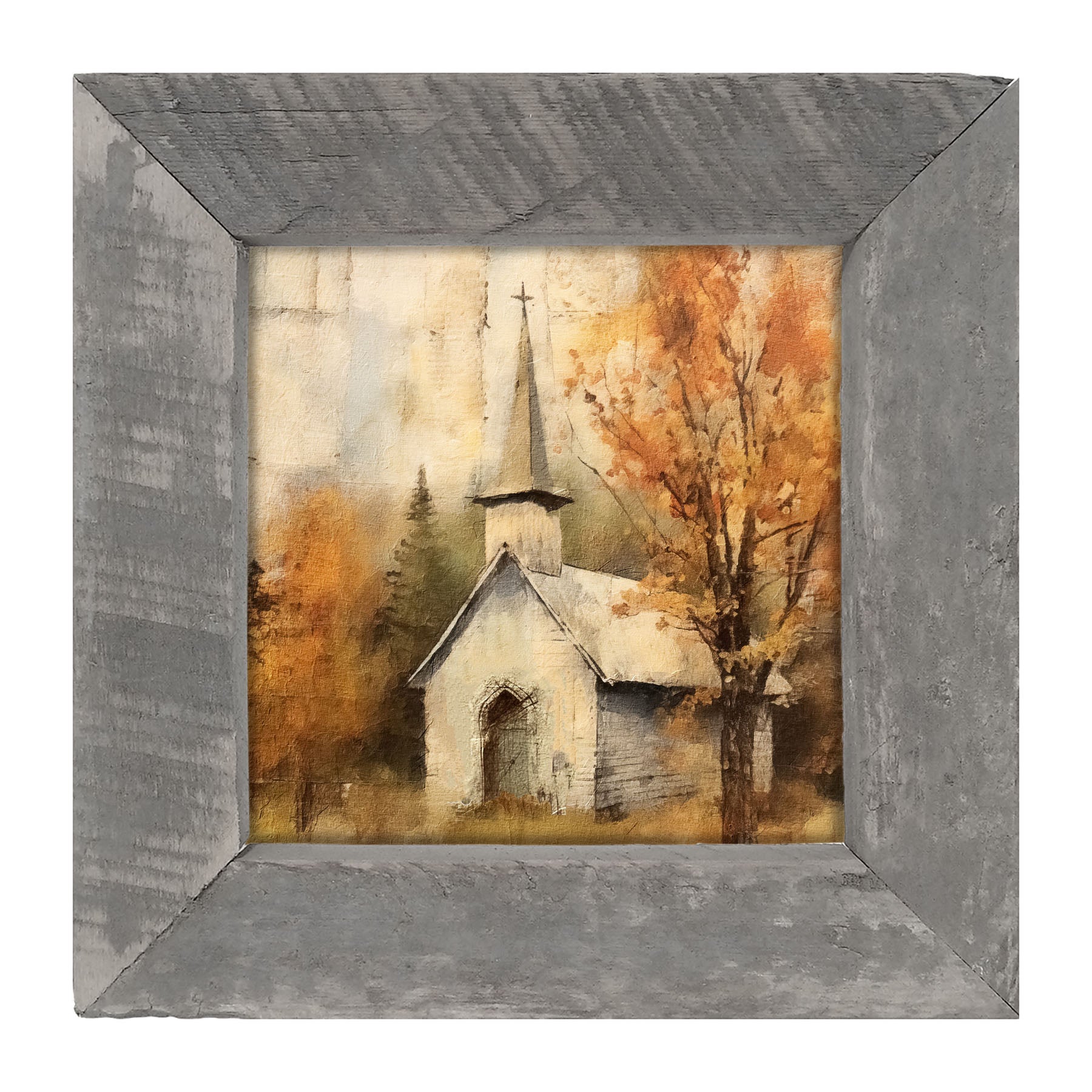 Autumn Church 4 - Framed Art