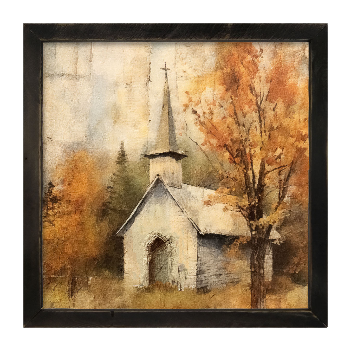 Autumn Church 4 - Framed Art