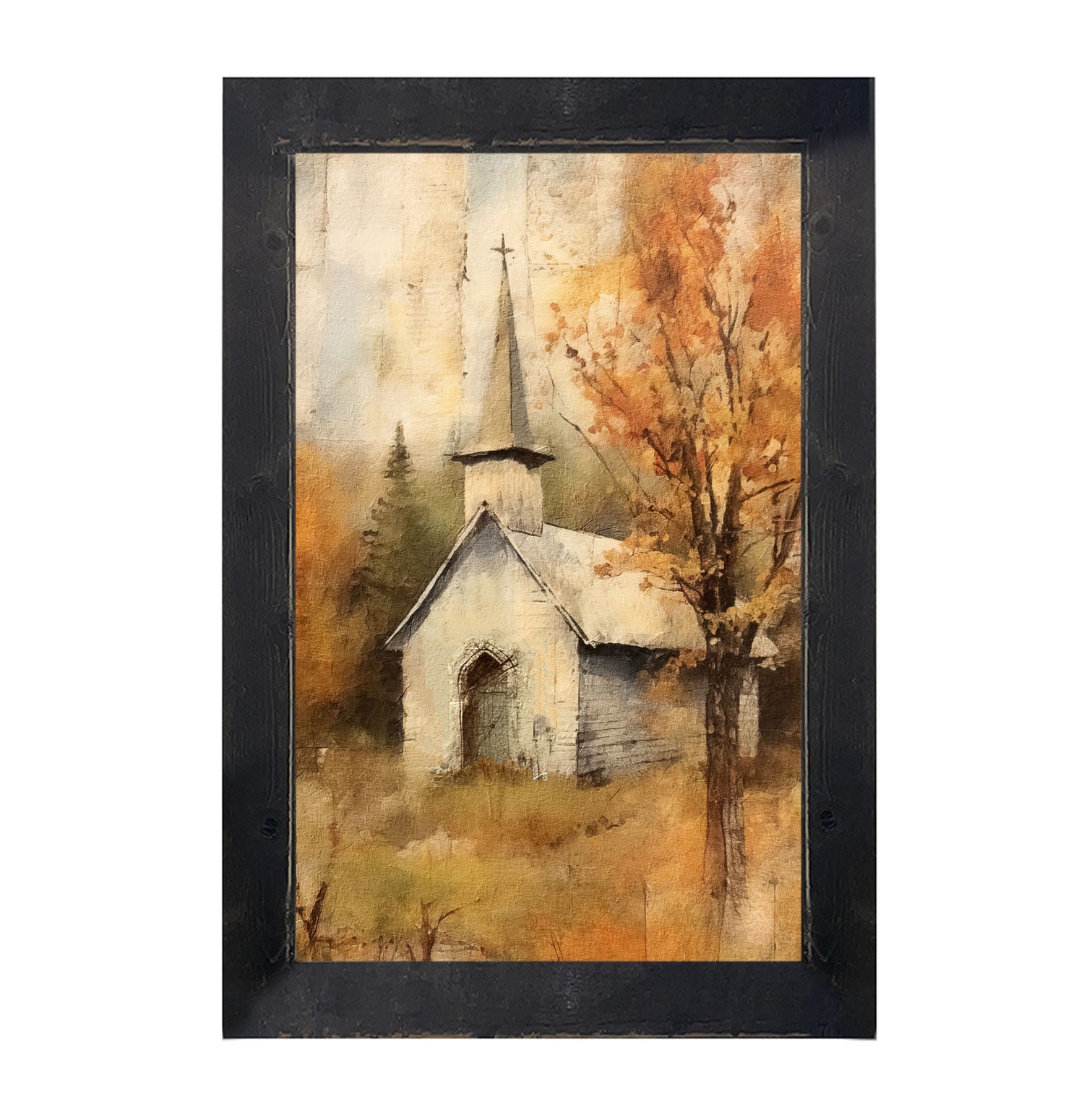 Autumn Church 4 - Framed Art