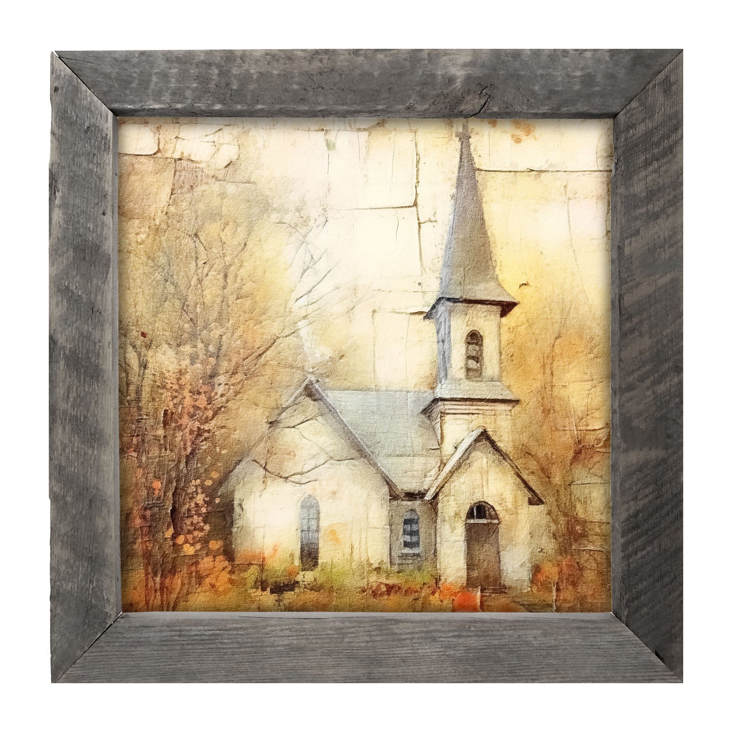 Autumn Church 5 - Framed Art