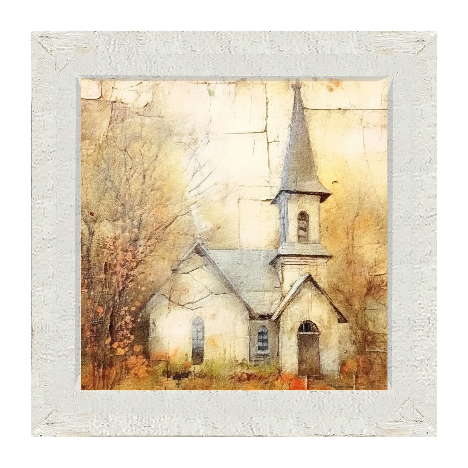 Autumn Church 5 - Framed Art