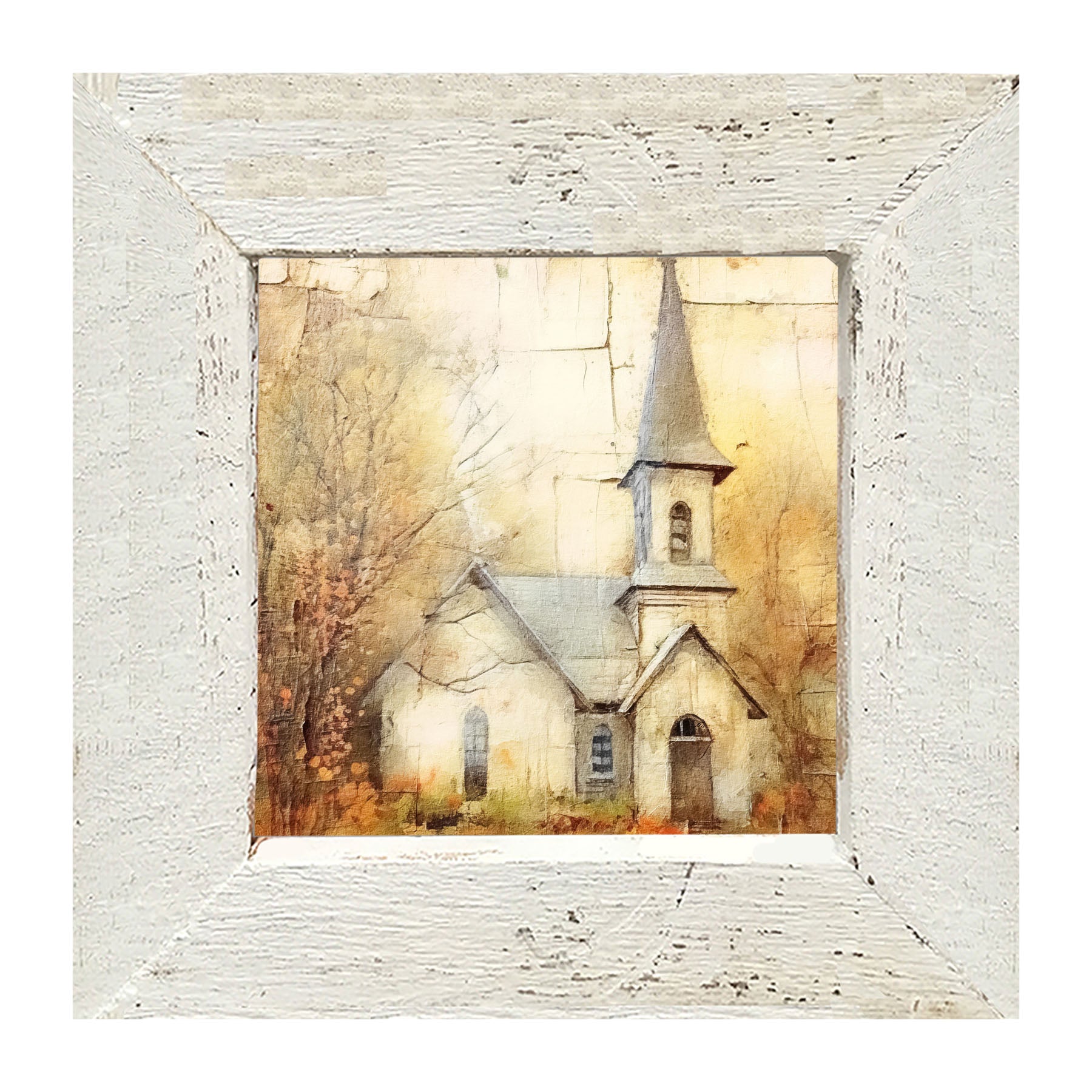 Autumn Church 5 - Framed Art