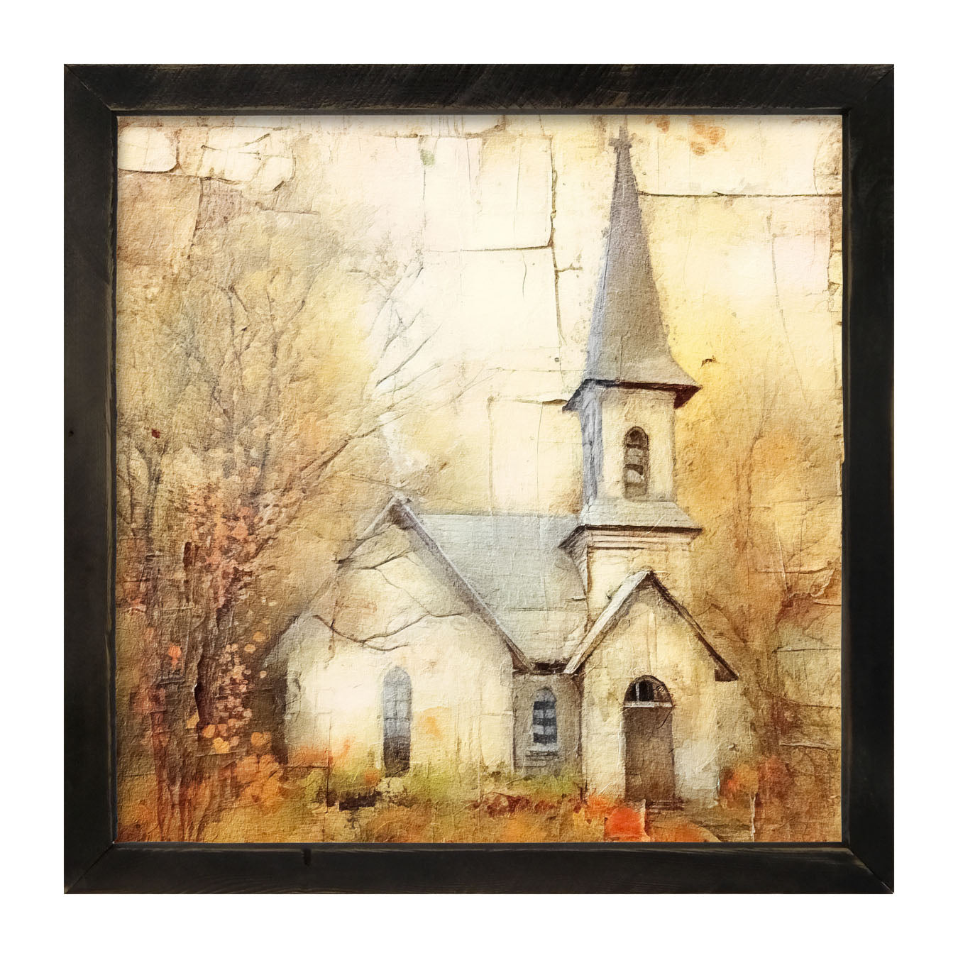 Autumn Church 5 - Framed Art