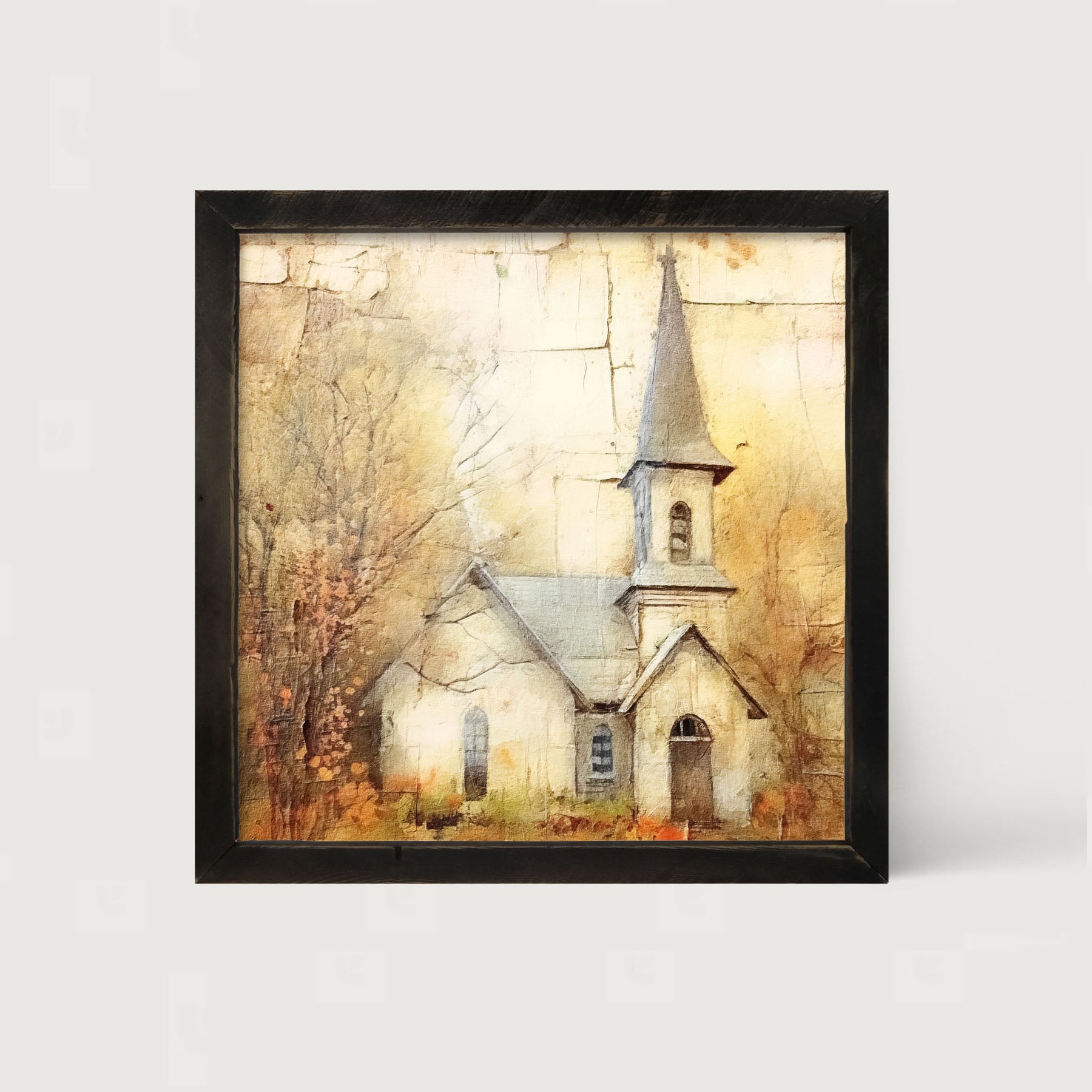 Autumn Church 5 - Framed Art