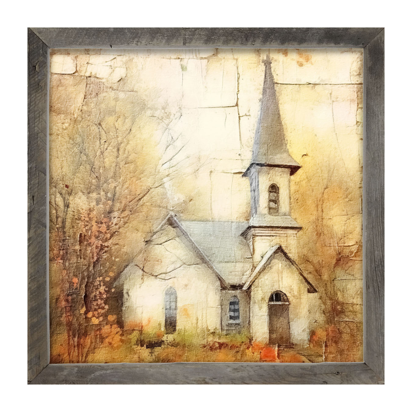 Autumn Church 5 - Framed Art