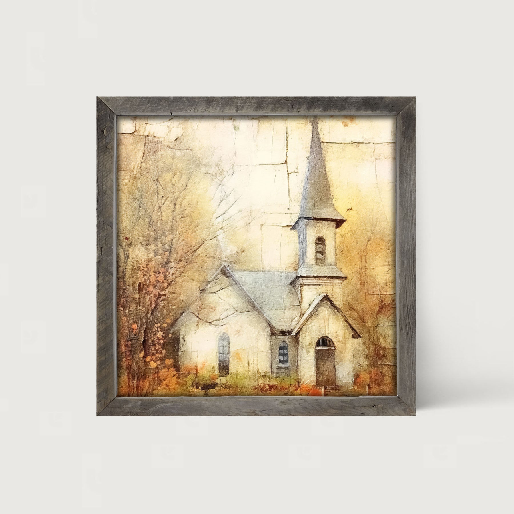 Autumn Church 5 - Framed Art