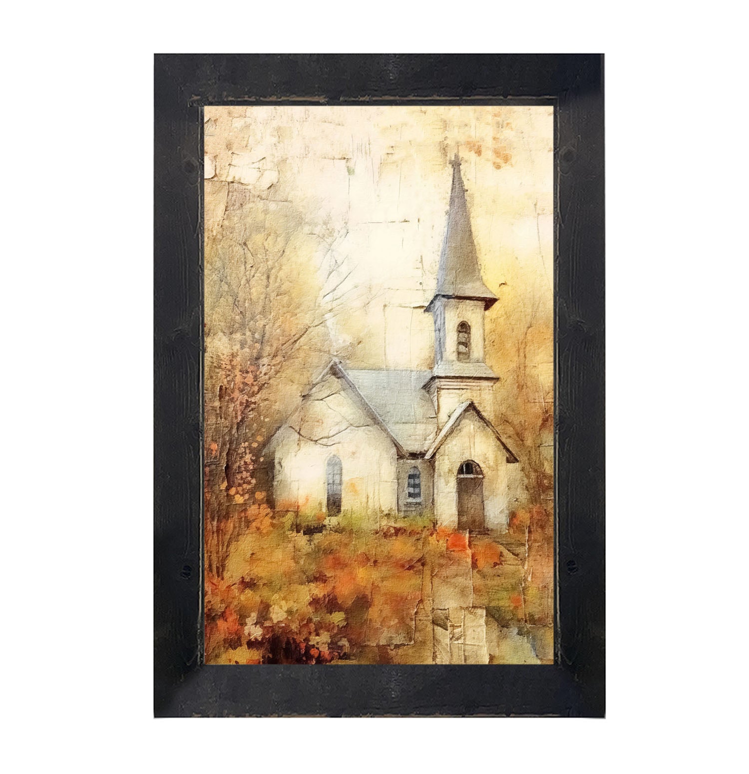 Autumn Church 5 - Framed Art