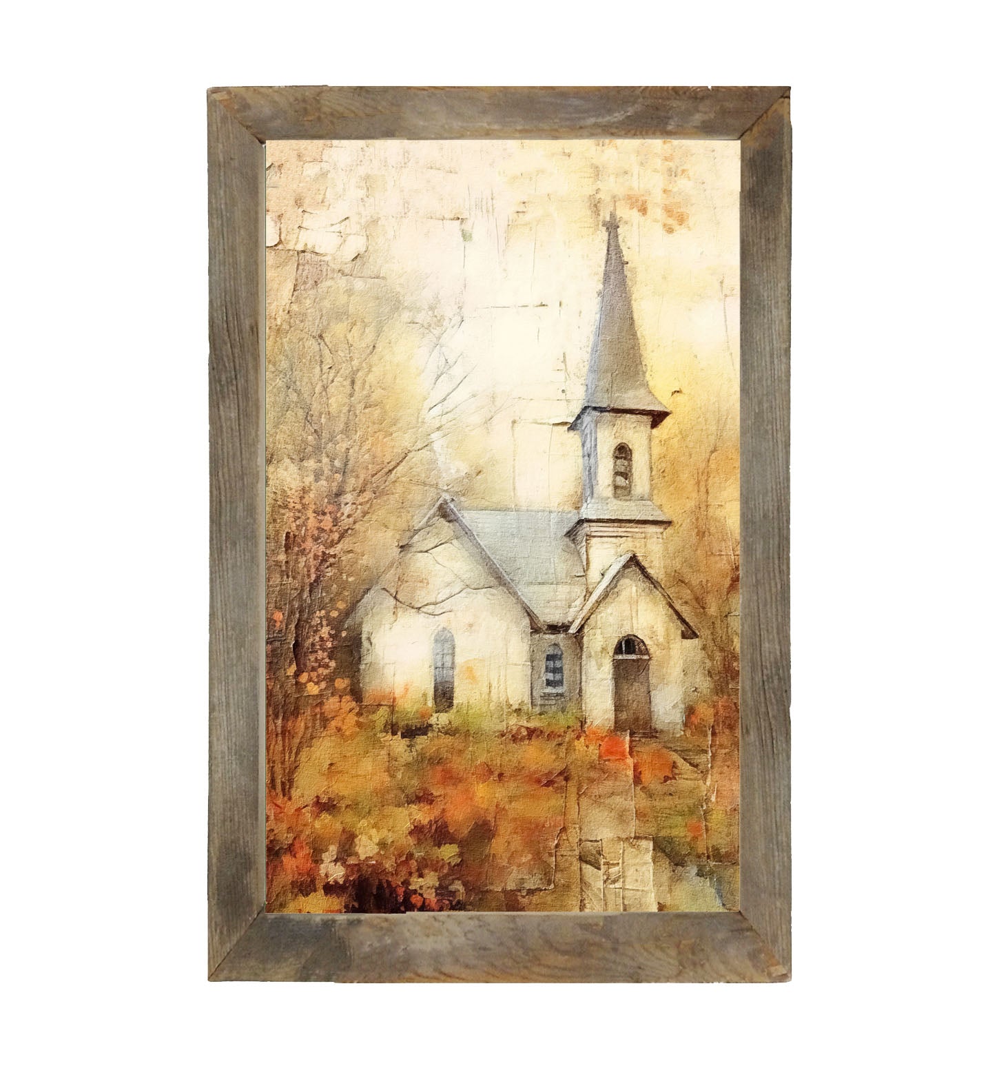 Autumn Church 5 - Framed Art