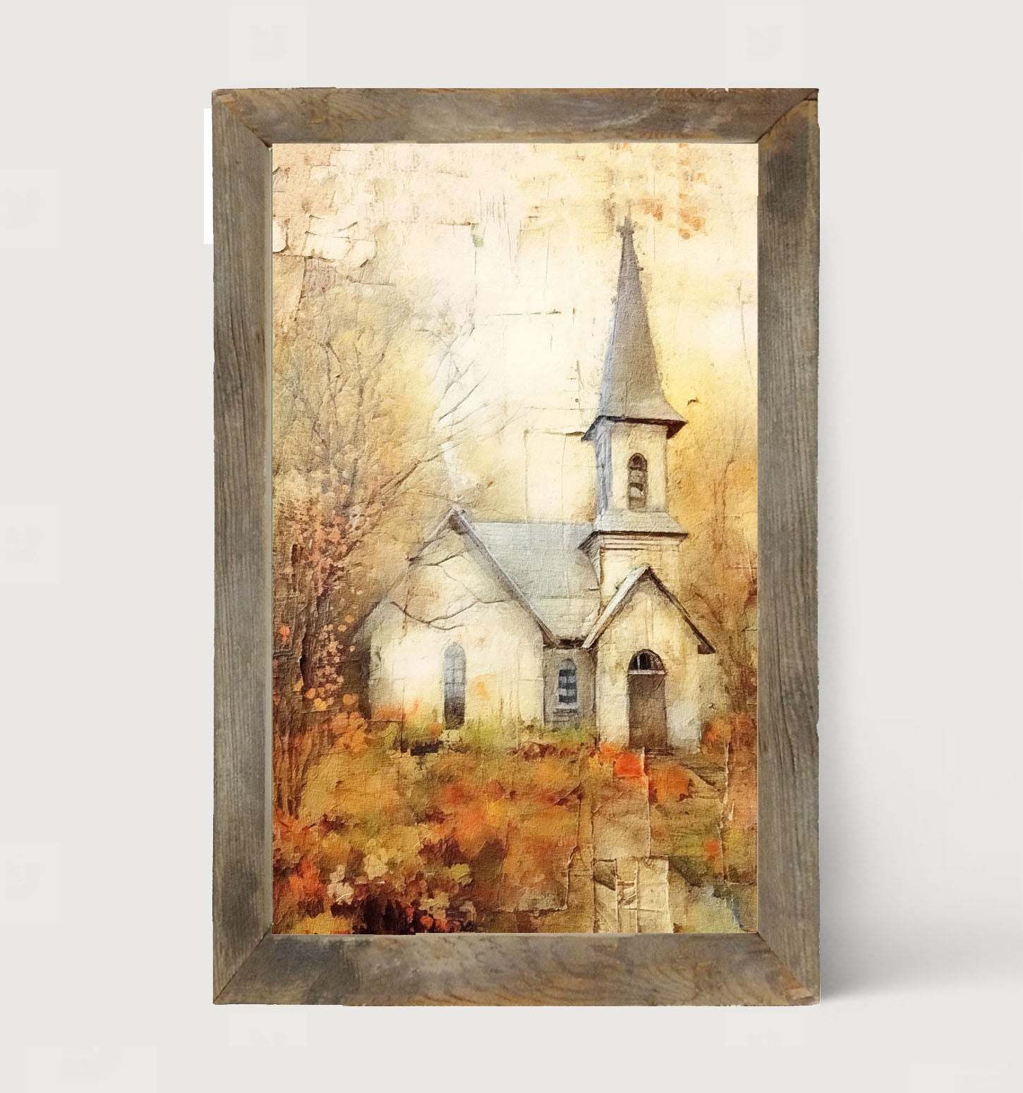 Autumn Church 5 - Framed Art