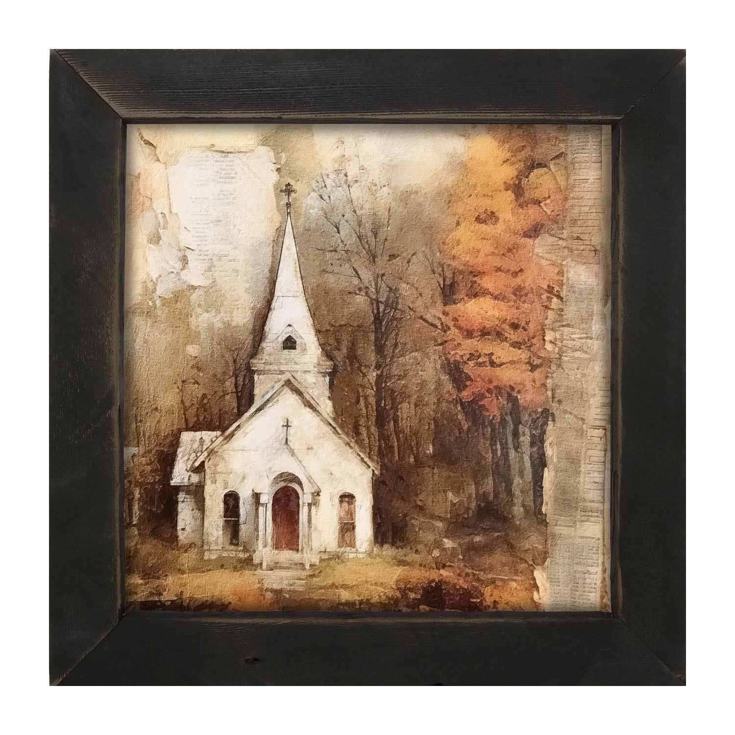Autumn Church 6 - Framed Art