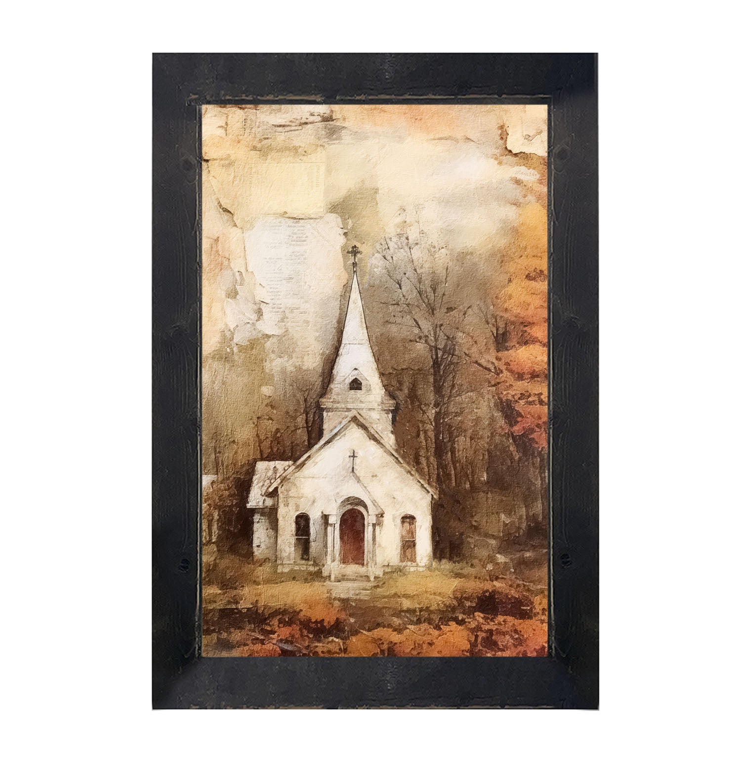 Autumn Church 6 - Framed Art