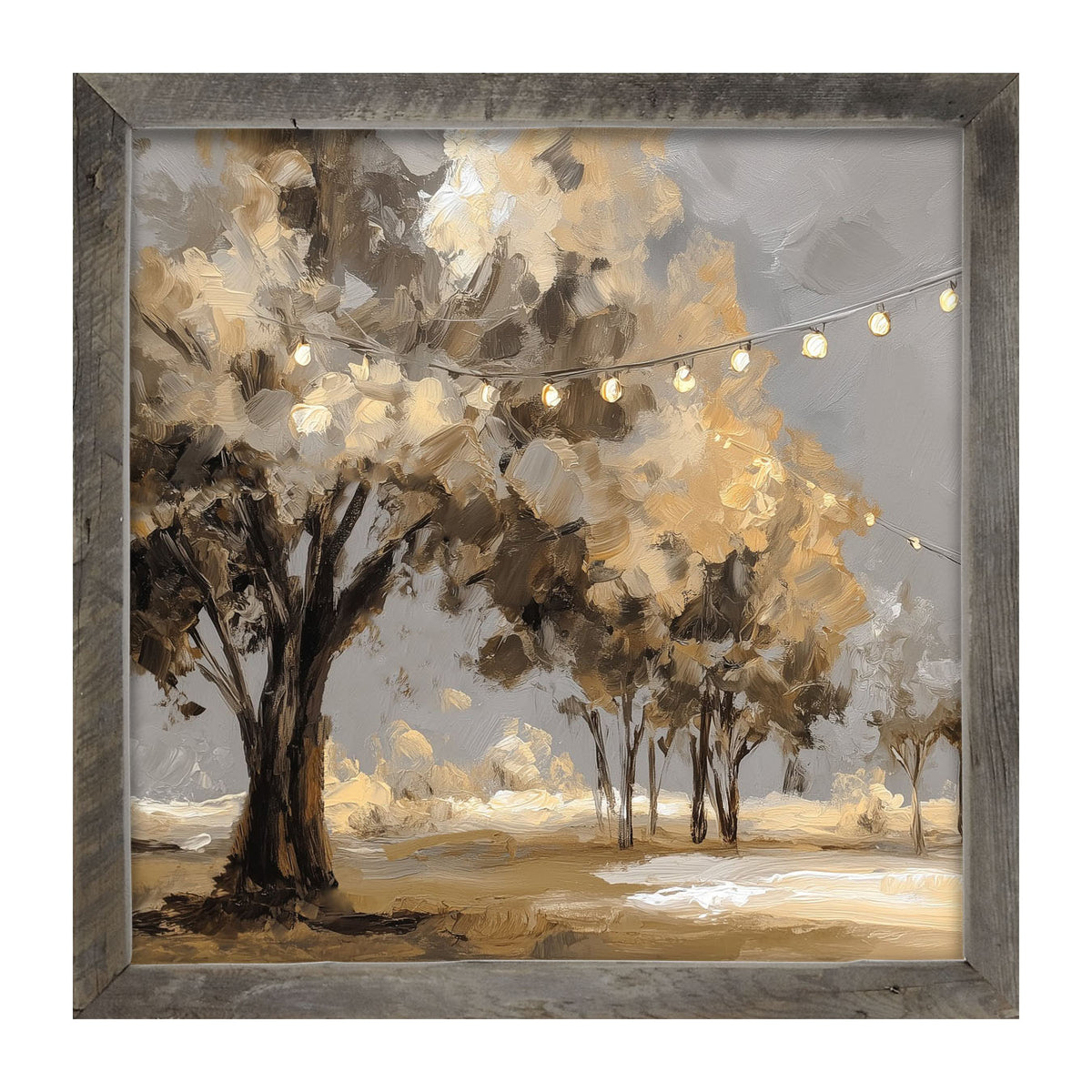Summer Night Under the Lights - Framed Art