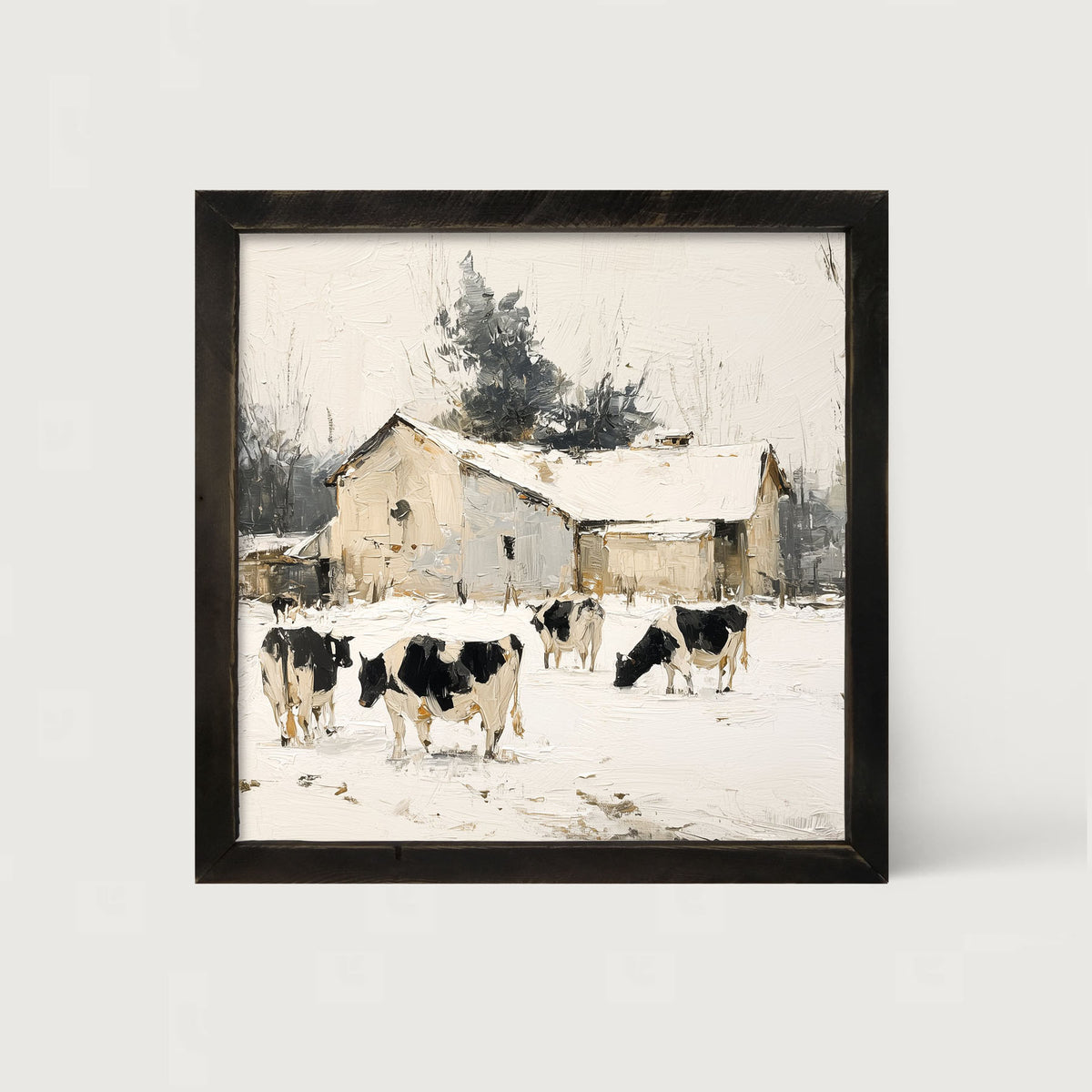 Cows in the Snow