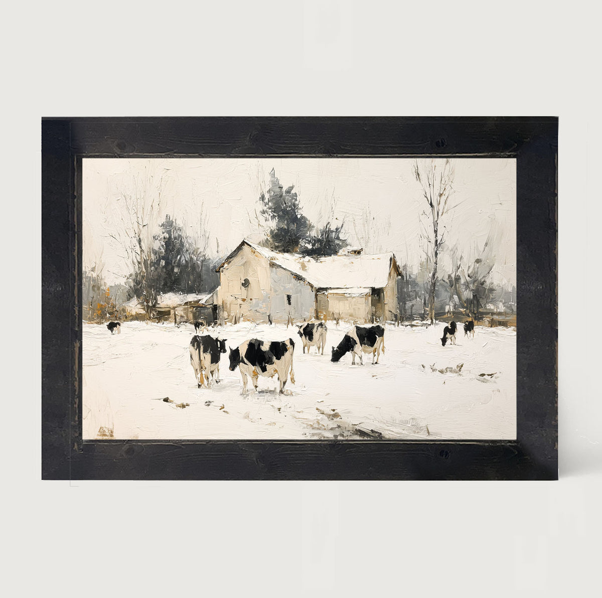 Cows in the Snow
