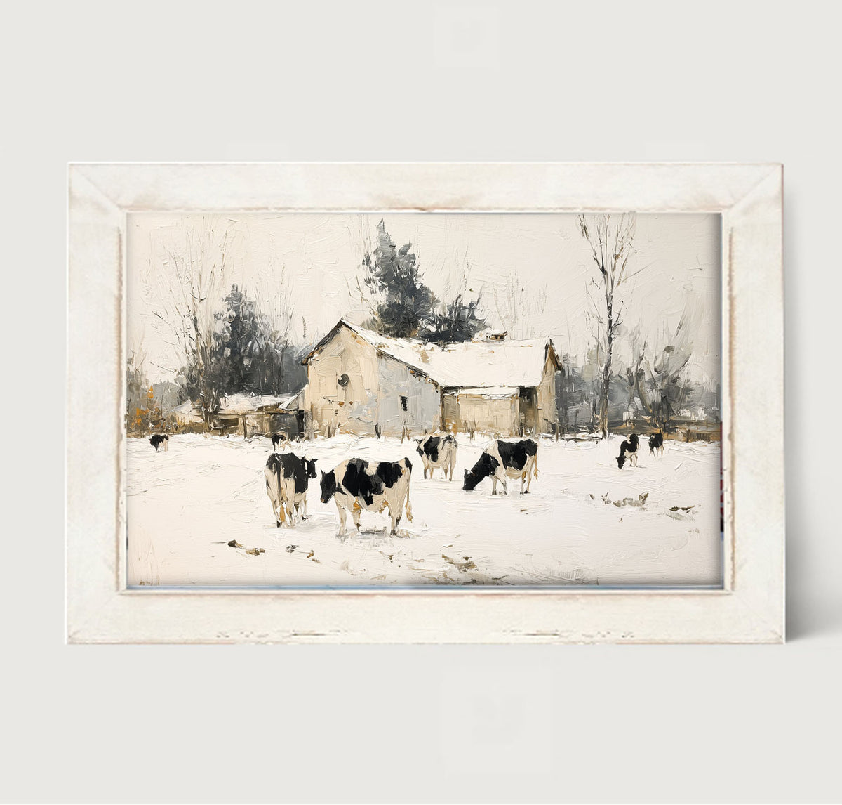 Cows in the Snow
