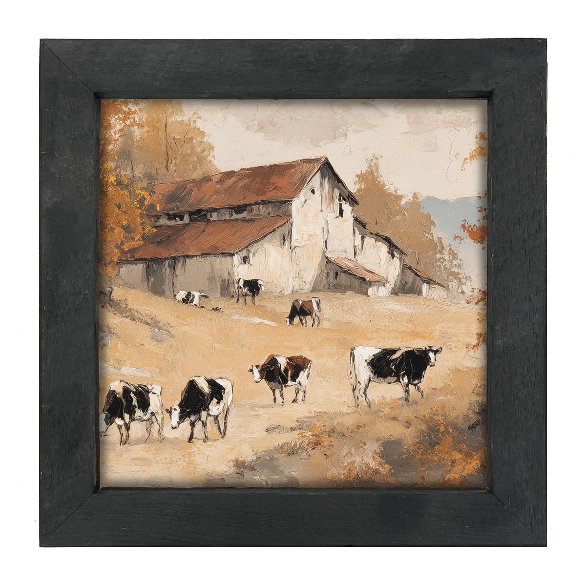 Cows in the Autumn - Framed Art
