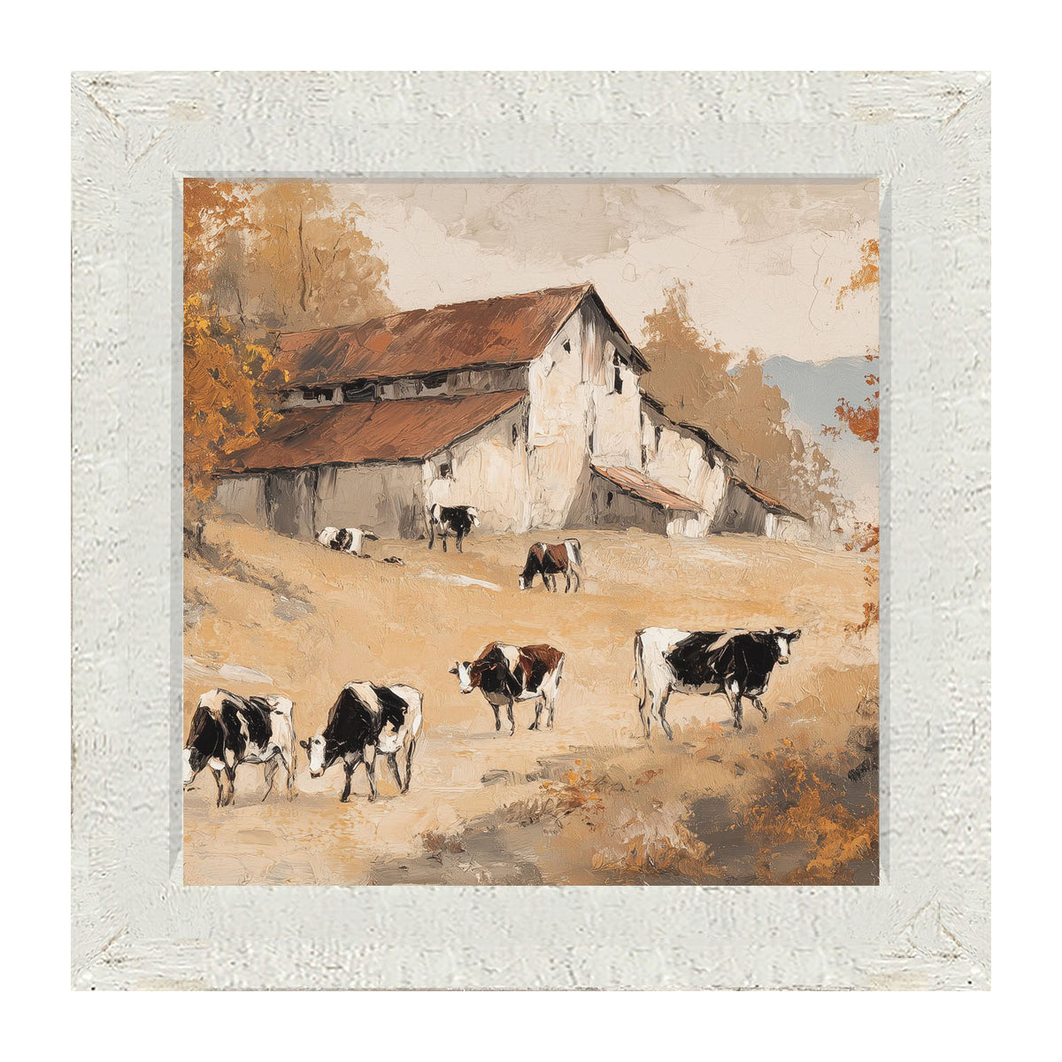 Cows in the Autumn - Framed Art