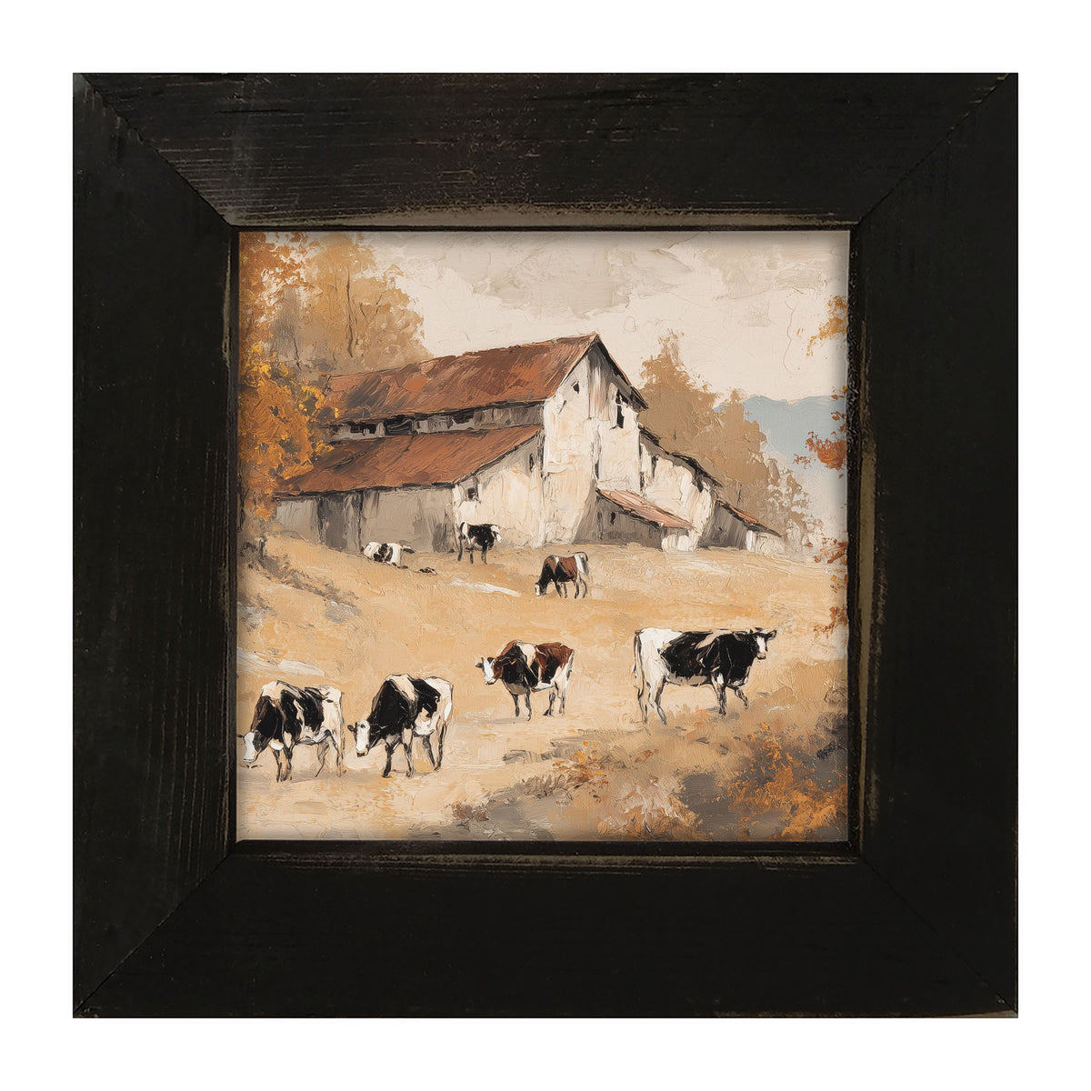 Cows in the Autumn - Framed Art