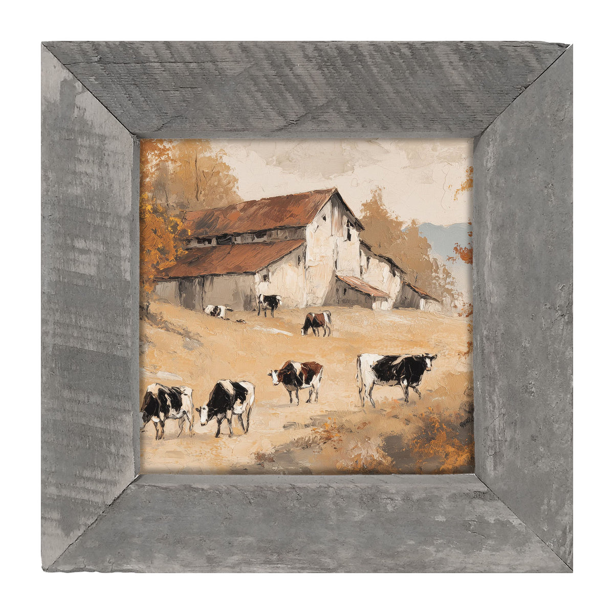Cows in the Autumn - Framed Art