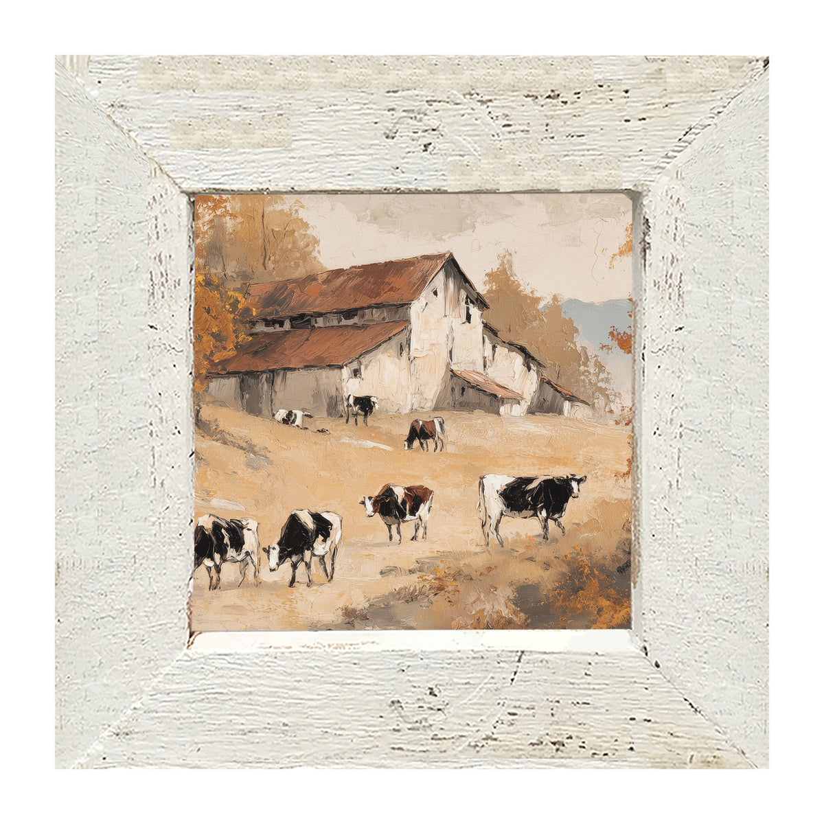 Cows in the Autumn - Framed Art