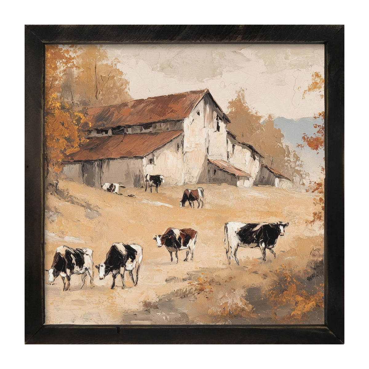 Cows in the Autumn - Framed Art