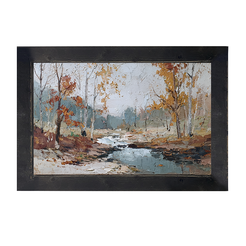Autumn Country - Muggy Morning - Framed Art