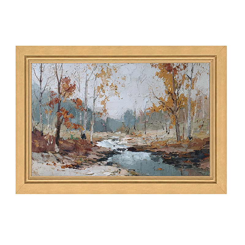 Autumn Country - Muggy Morning - Framed Art