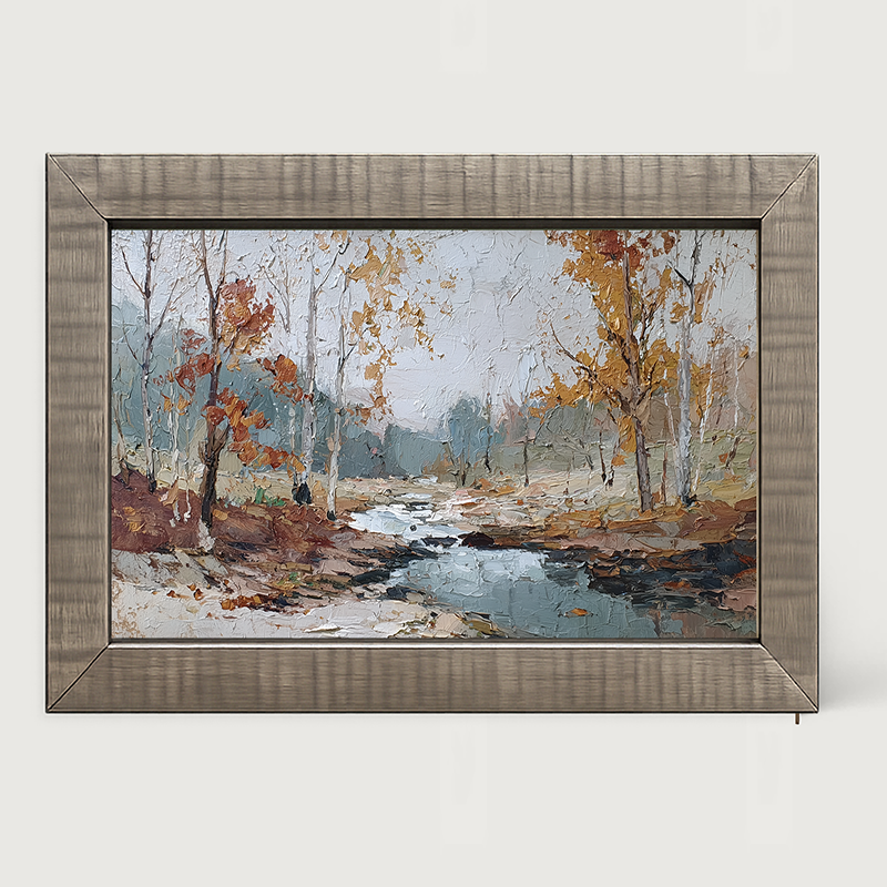 Autumn Country - Muggy Morning - Framed Art