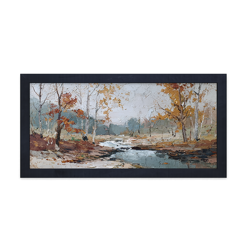 Autumn Country - Muggy Morning - Framed Art