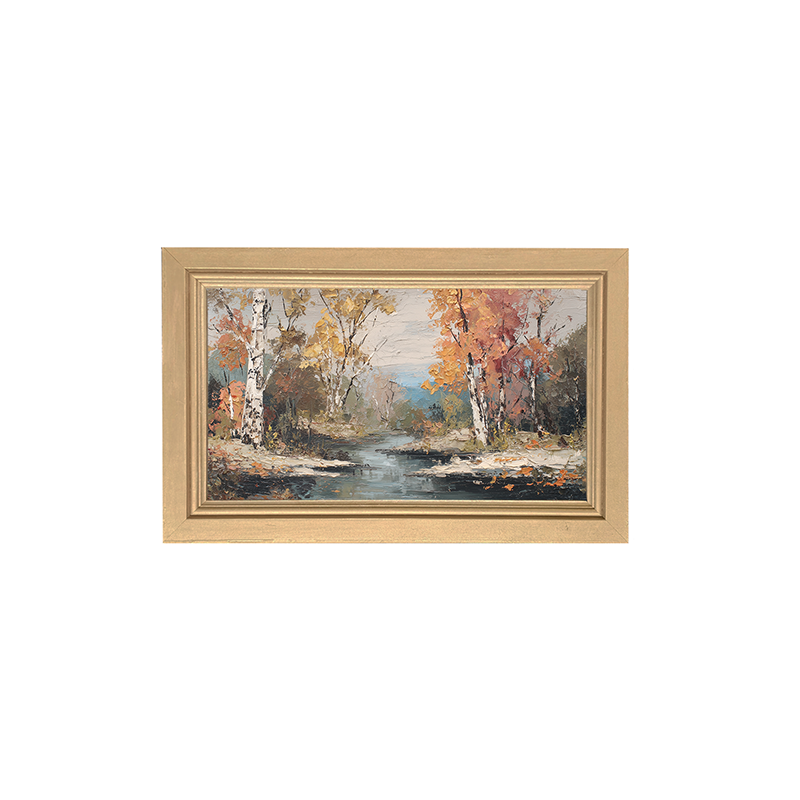 Autumn Country - Forest Stream - Framed Art