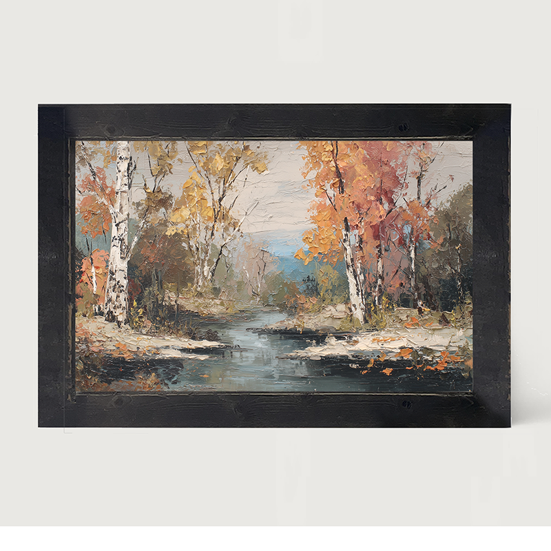 Autumn Country - Forest Stream - Framed Art