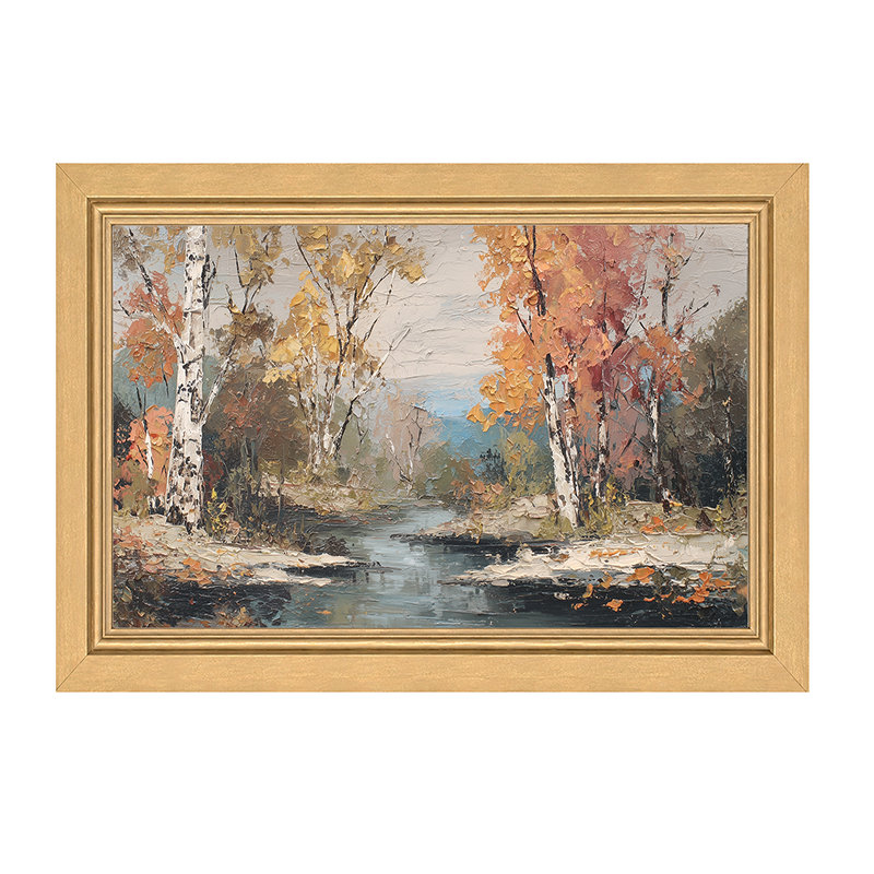 Autumn Country - Forest Stream - Framed Art