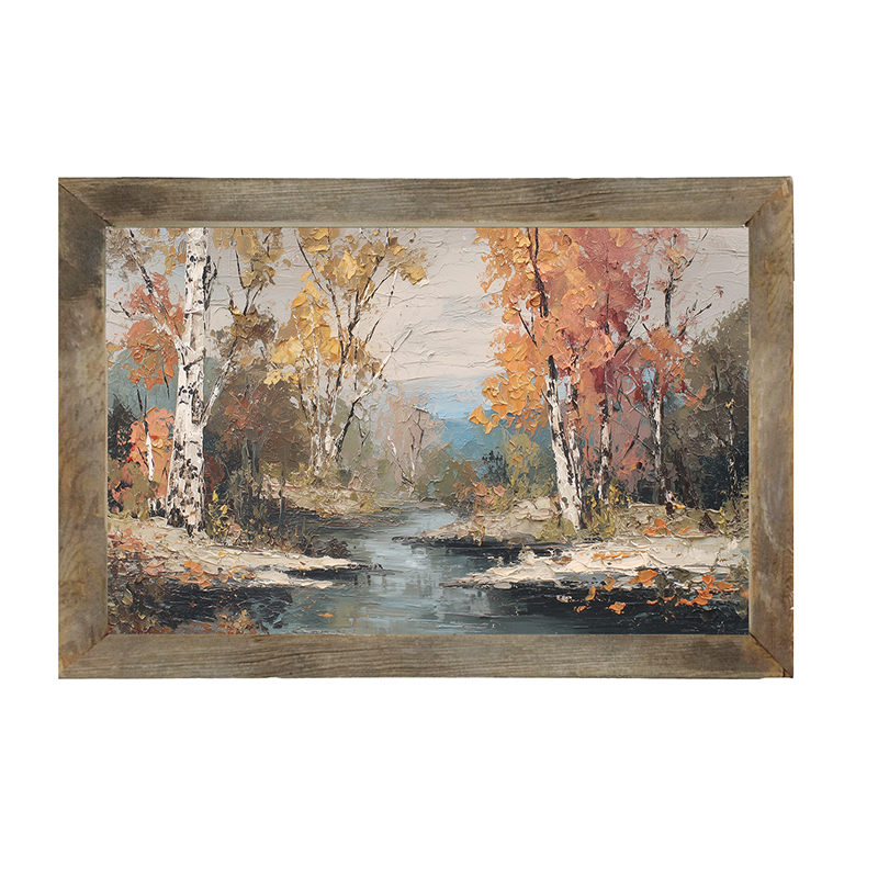 Autumn Country - Forest Stream - Framed Art