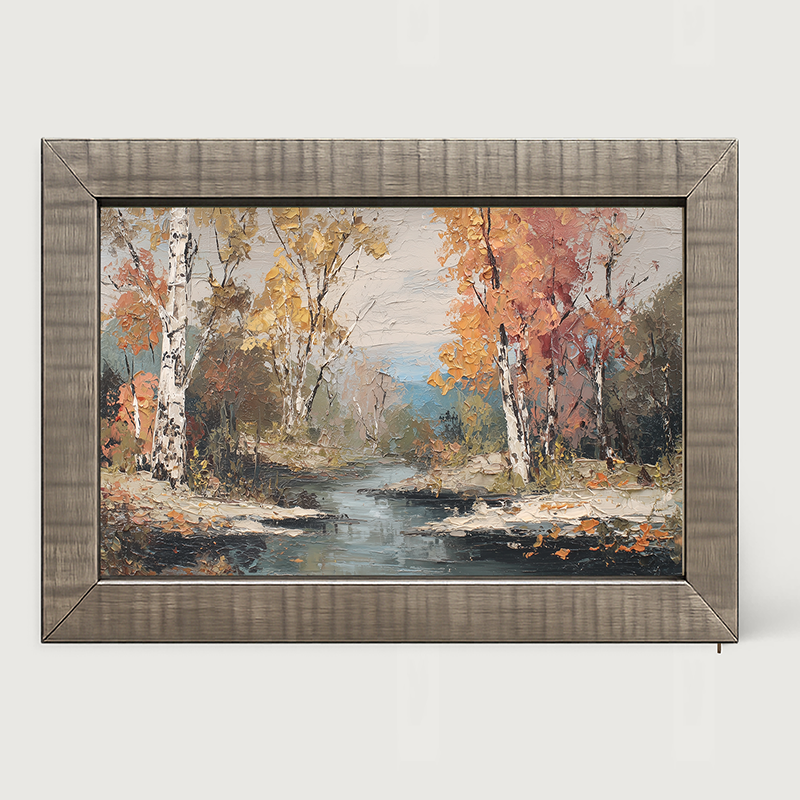 Autumn Country - Forest Stream - Framed Art