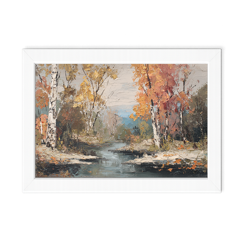 Autumn Country - Forest Stream - Framed Art