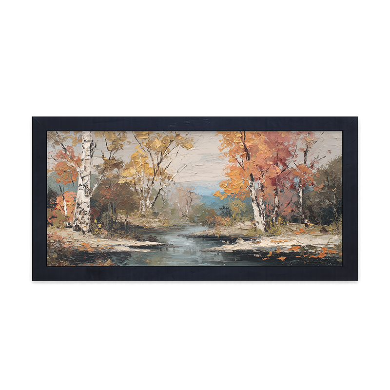 Autumn Country - Forest Stream - Framed Art