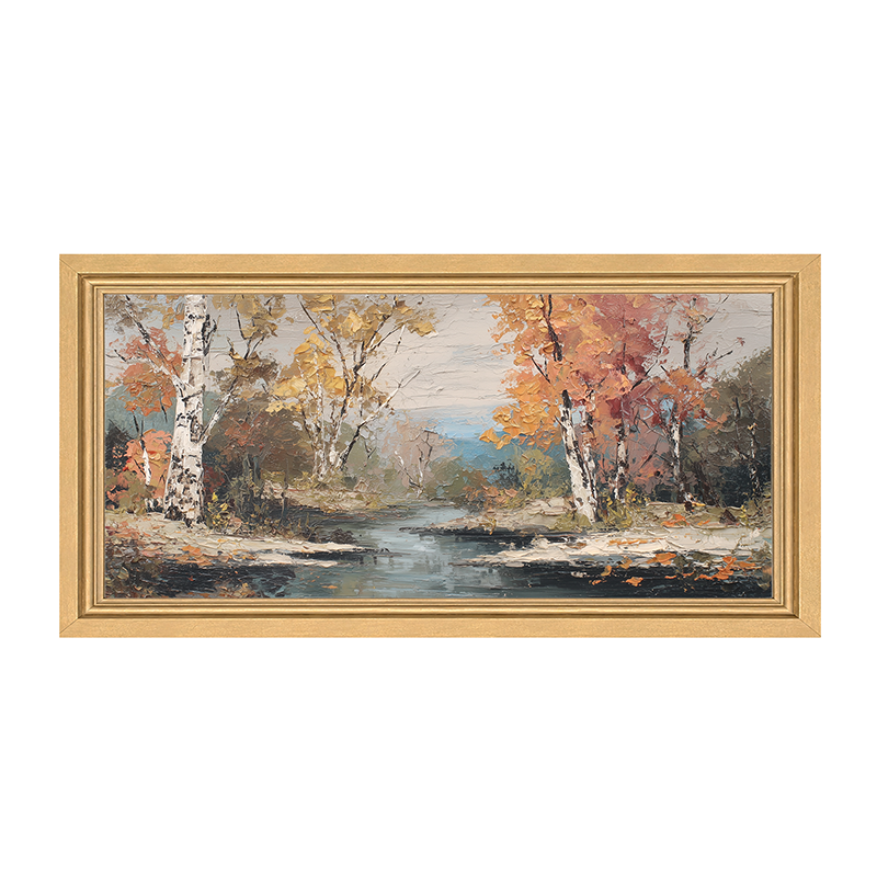 Autumn Country - Forest Stream - Framed Art